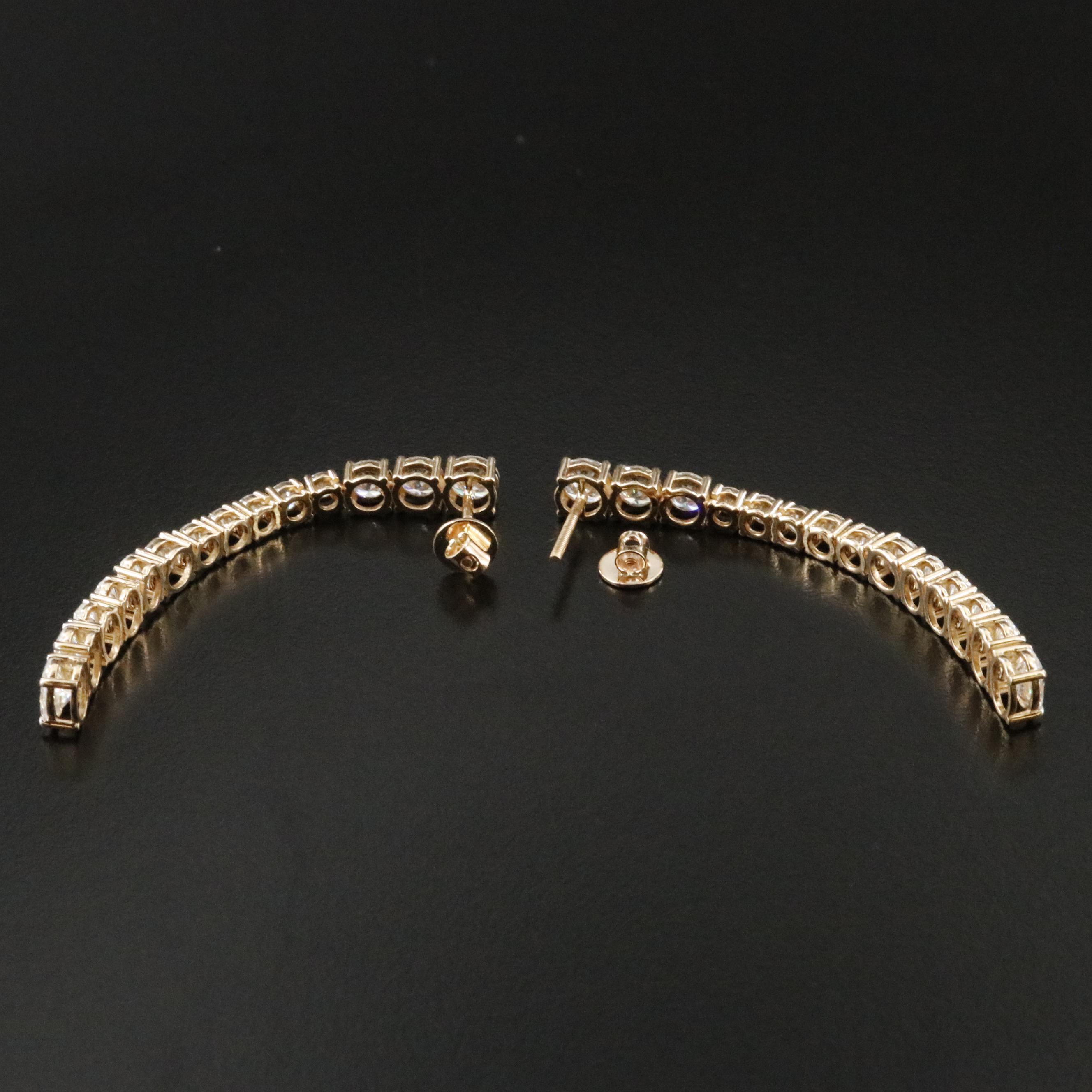 14K 8.12 CTW Lab Grown Diamond Drop Earrings