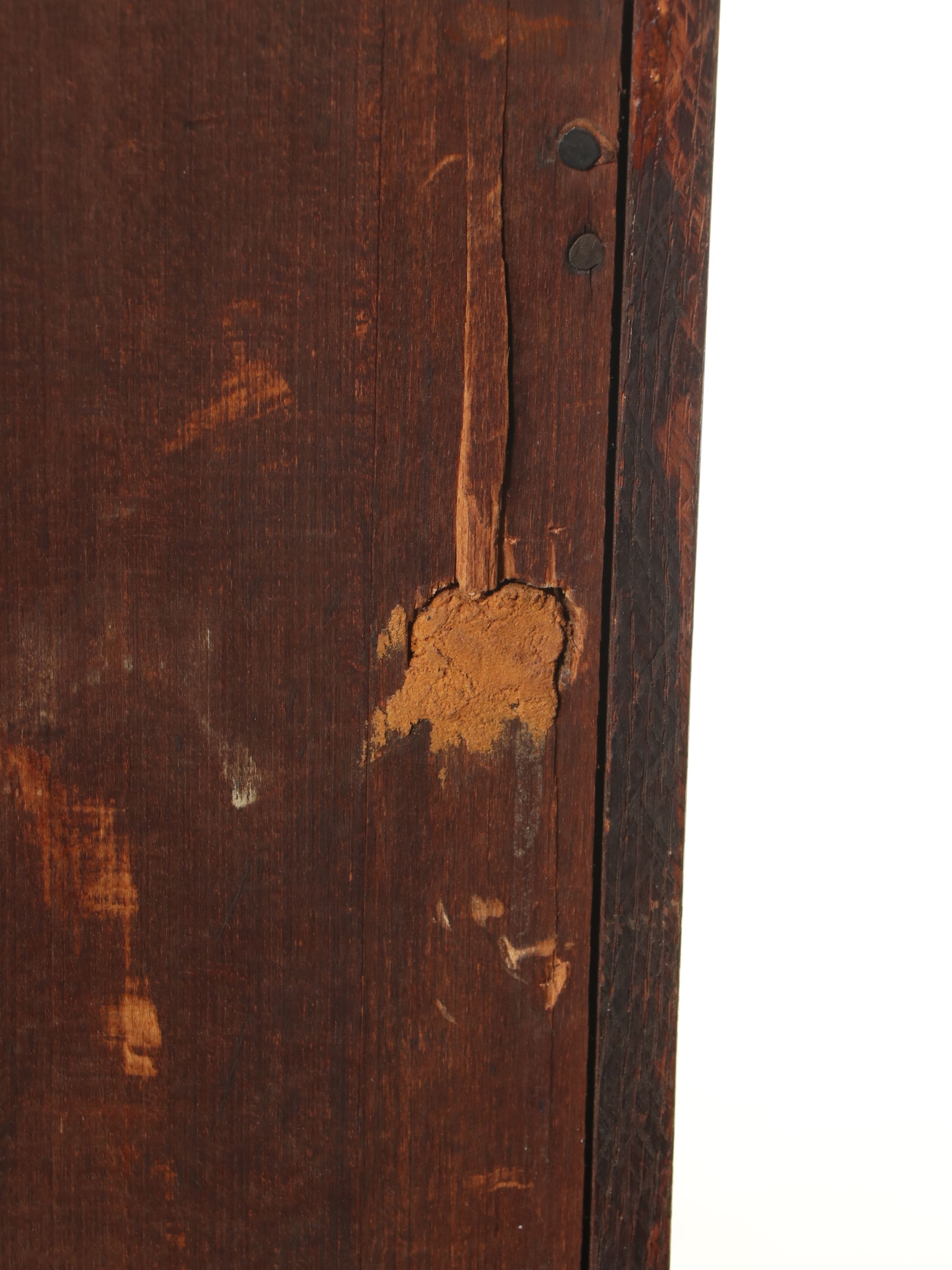 American Late Victorian Art Nouveau Style Carved Oak Secretary Bookcase