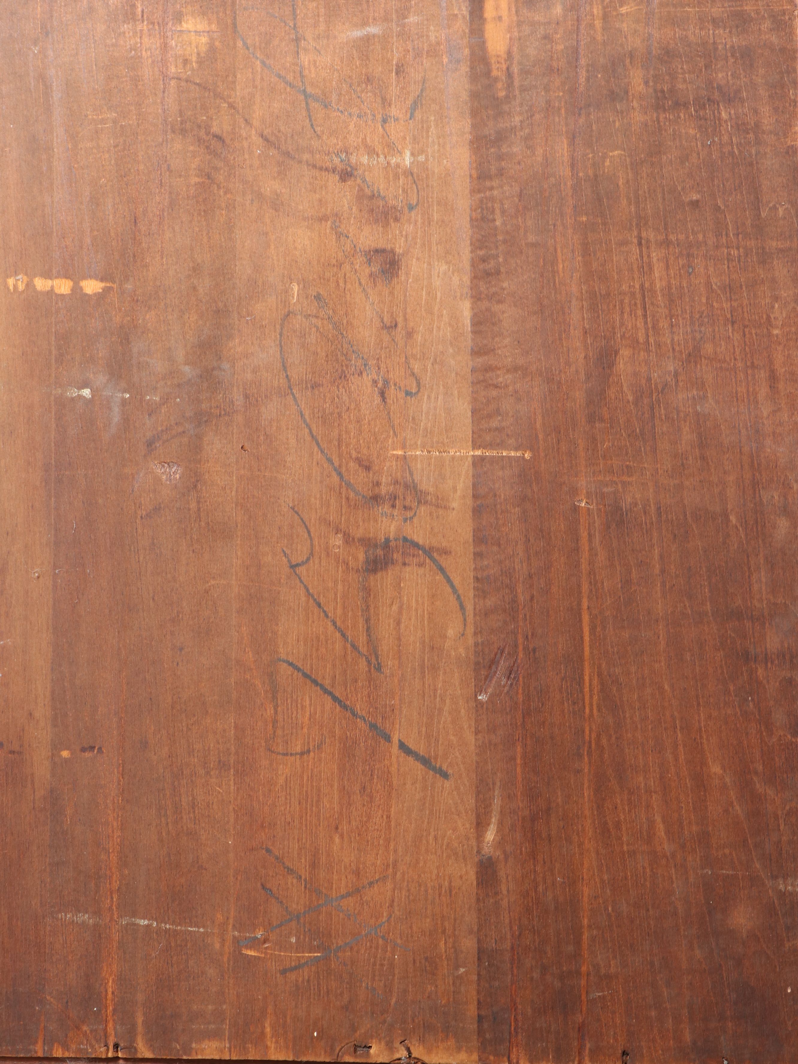 American Late Victorian Art Nouveau Style Carved Oak Secretary Bookcase