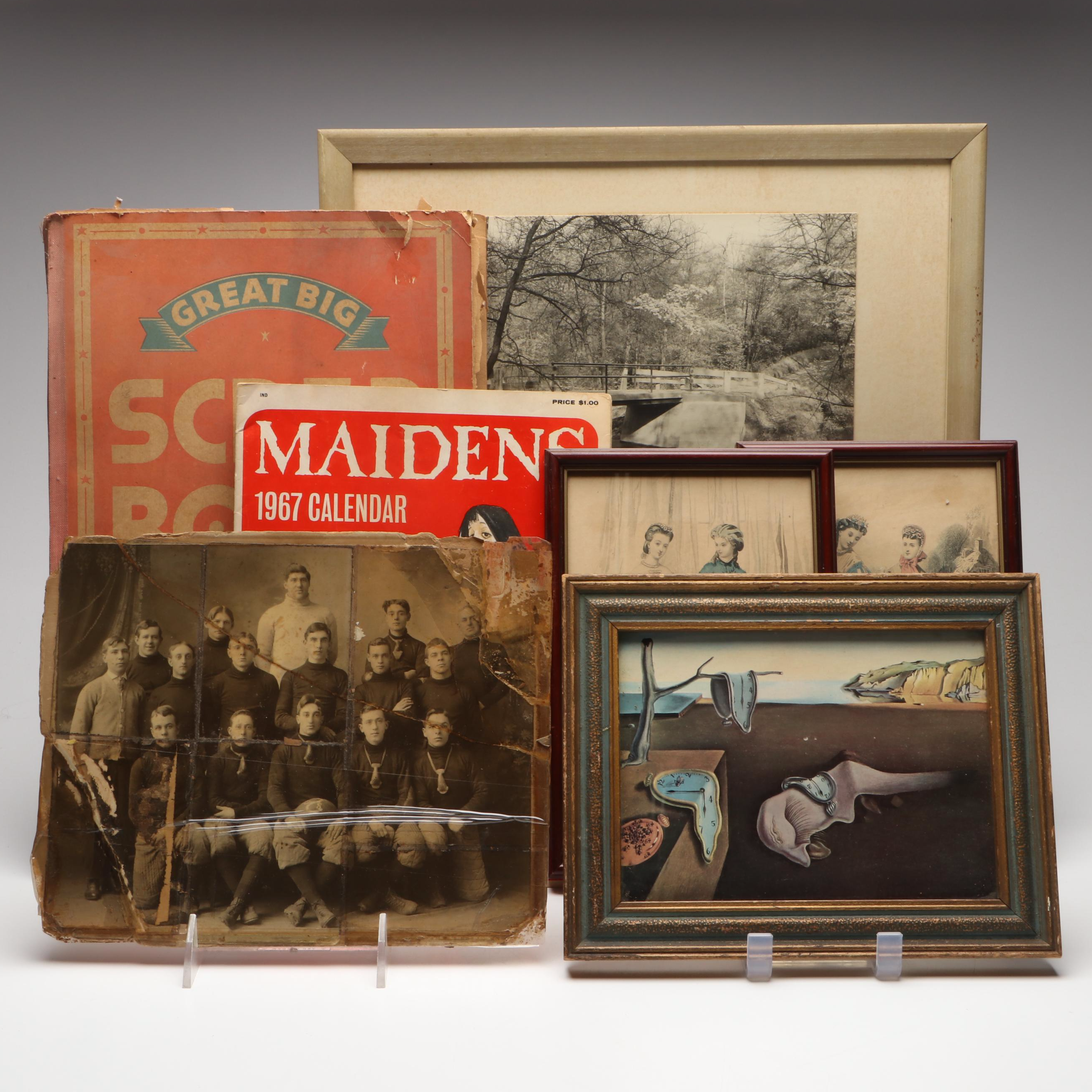 Shirley Temple Scrapbook with Hand-Colored Engravings and More Décor