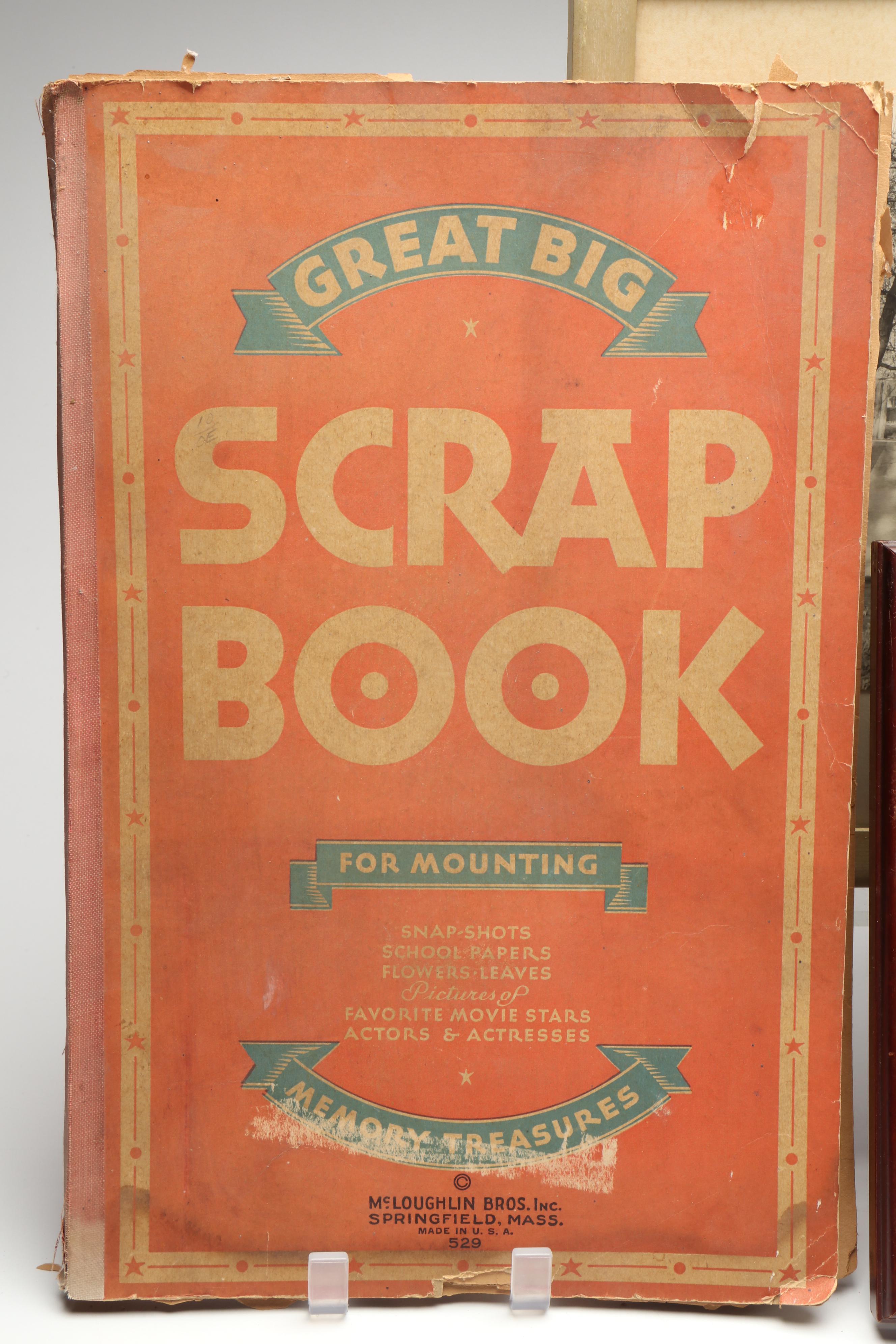 Shirley Temple Scrapbook with Hand-Colored Engravings and More Décor