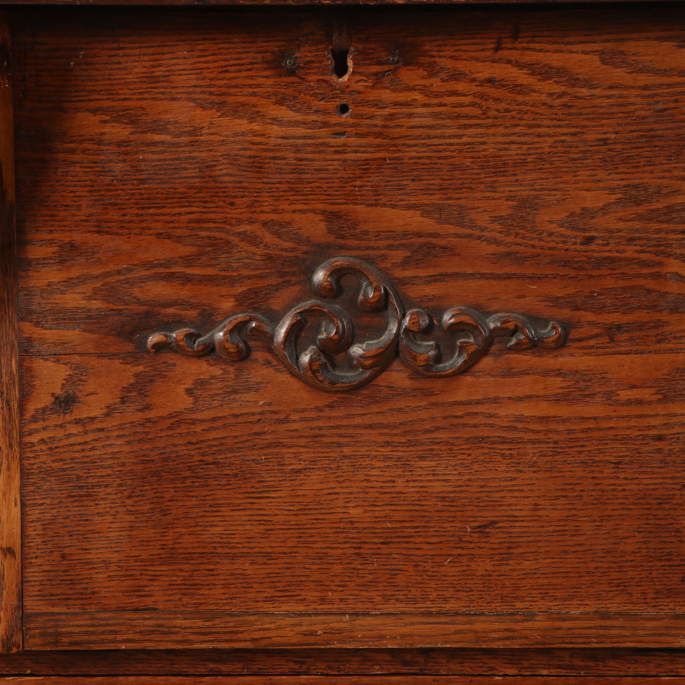 American Late Victorian Oak Secretary Bookcase, Early 20th Century