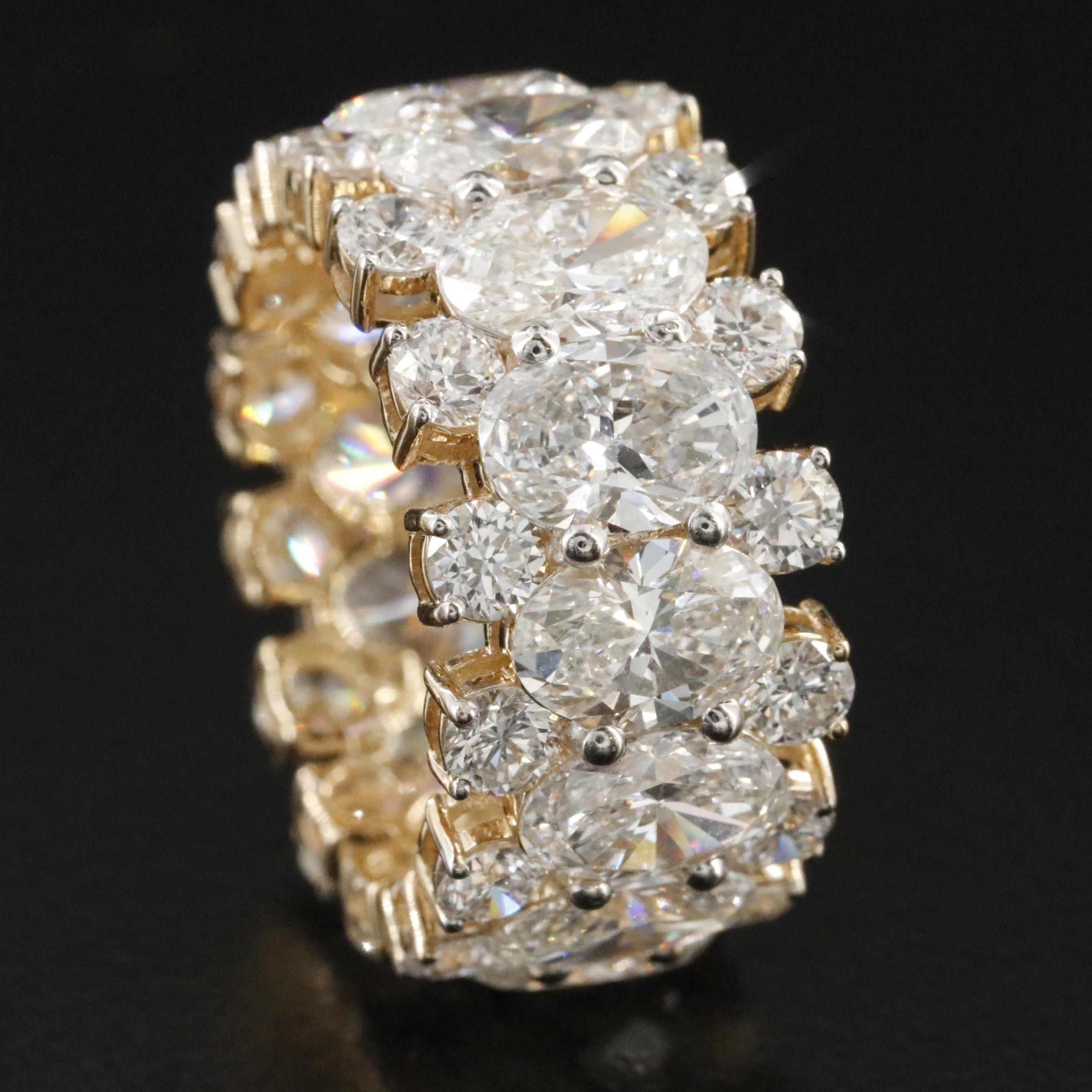 14K 11.83 CTW Lab Grown Diamond Ring