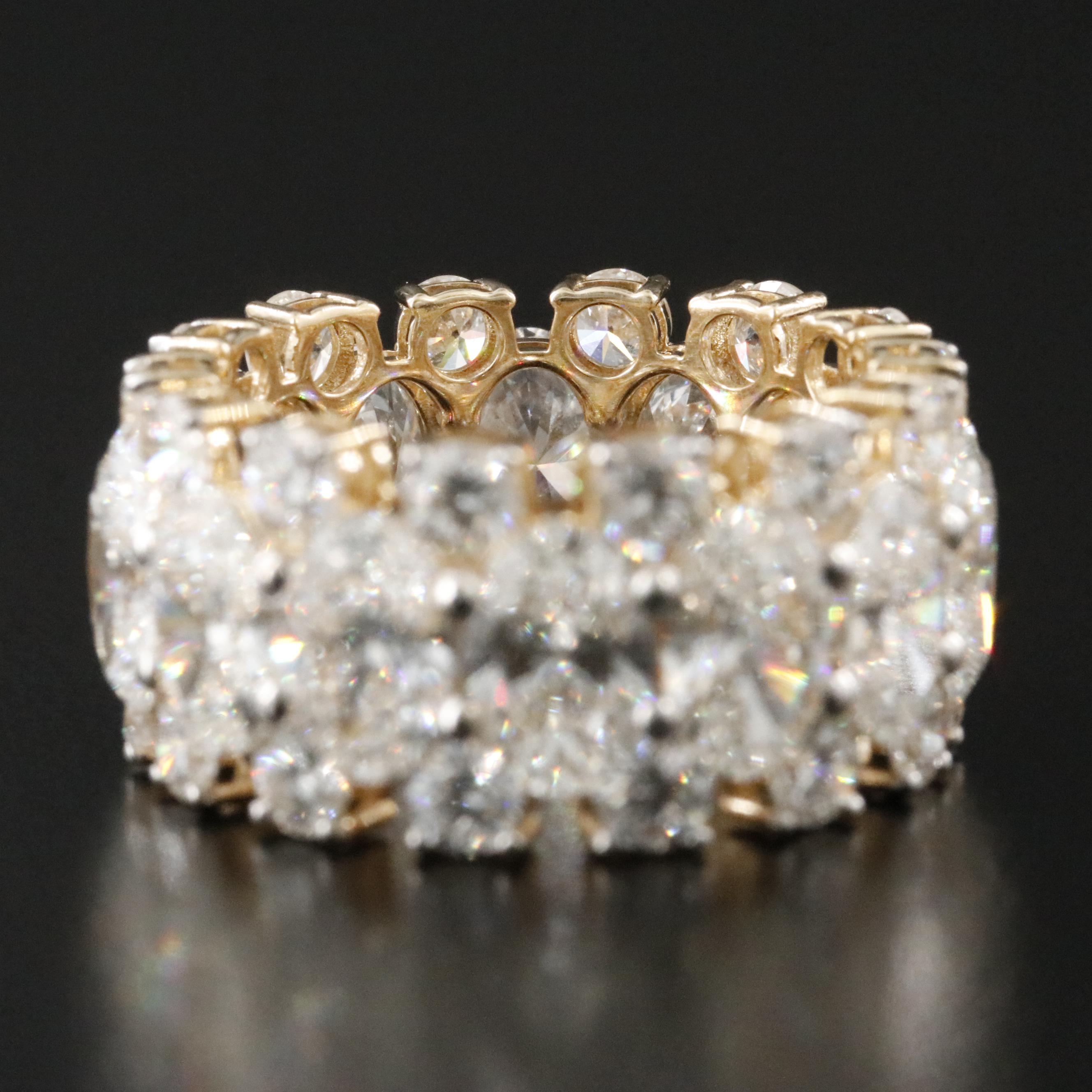 14K 11.83 CTW Lab Grown Diamond Ring
