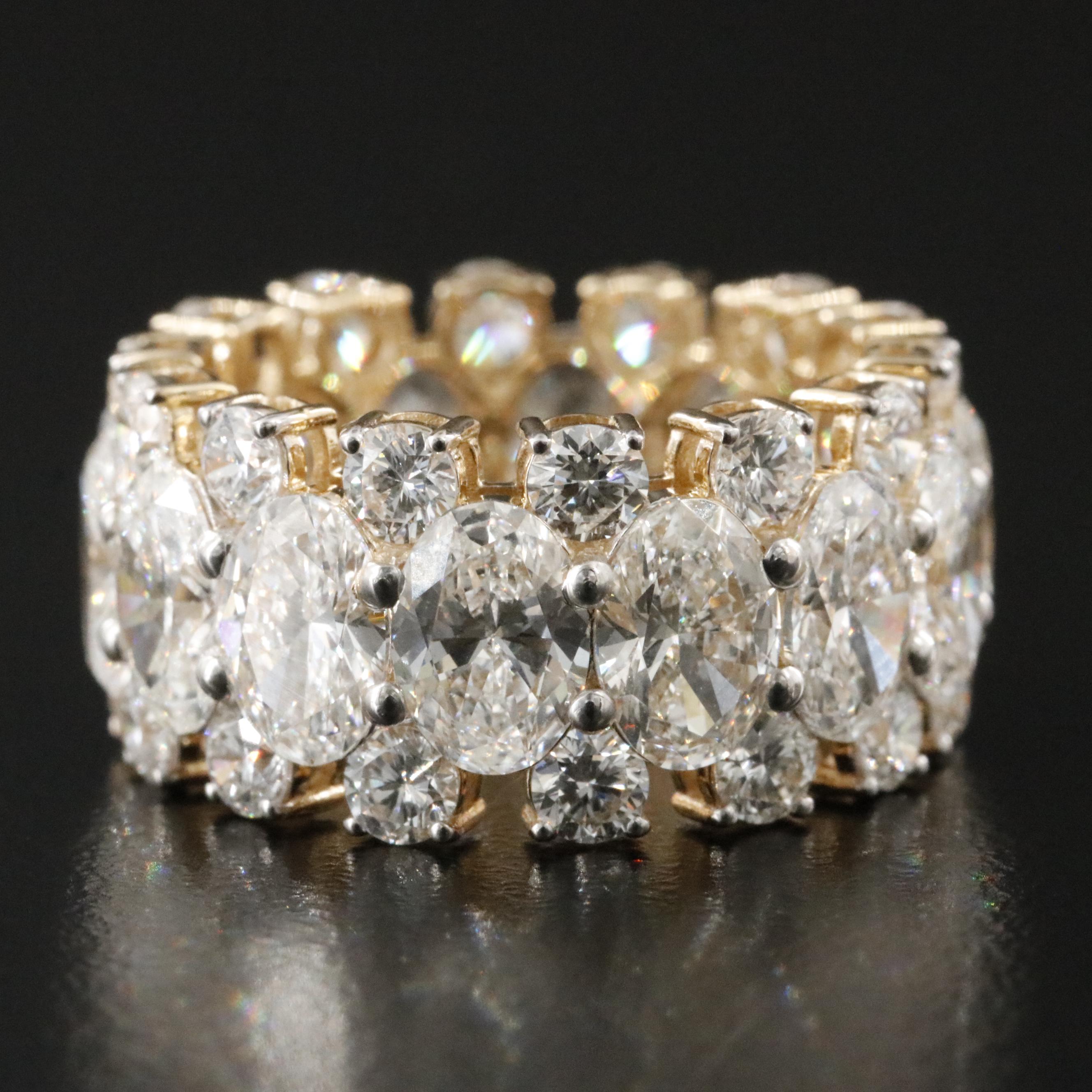 14K 11.83 CTW Lab Grown Diamond Ring