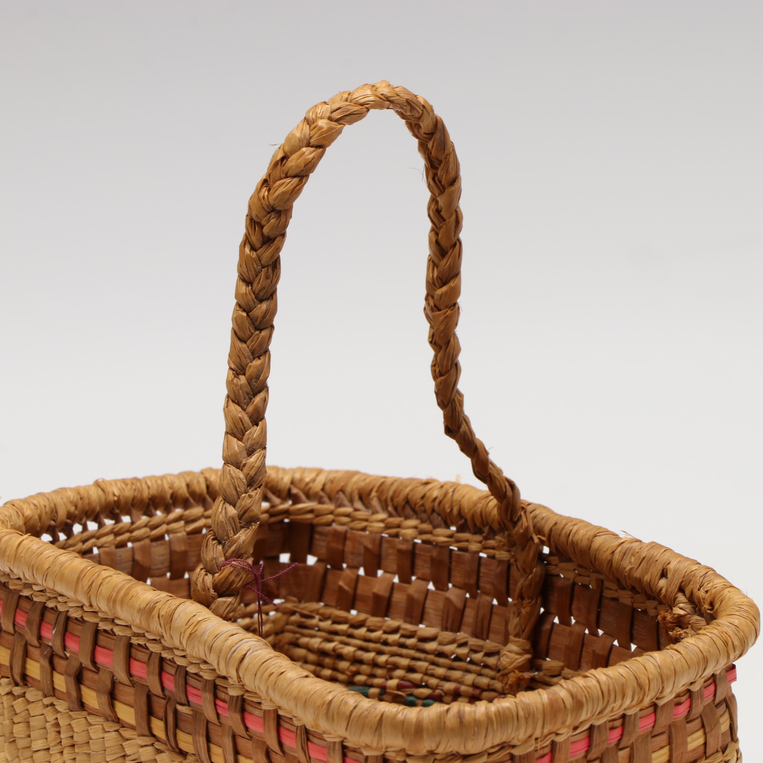 Makah Peoples of the Pacific Northwest Handwoven Basket
