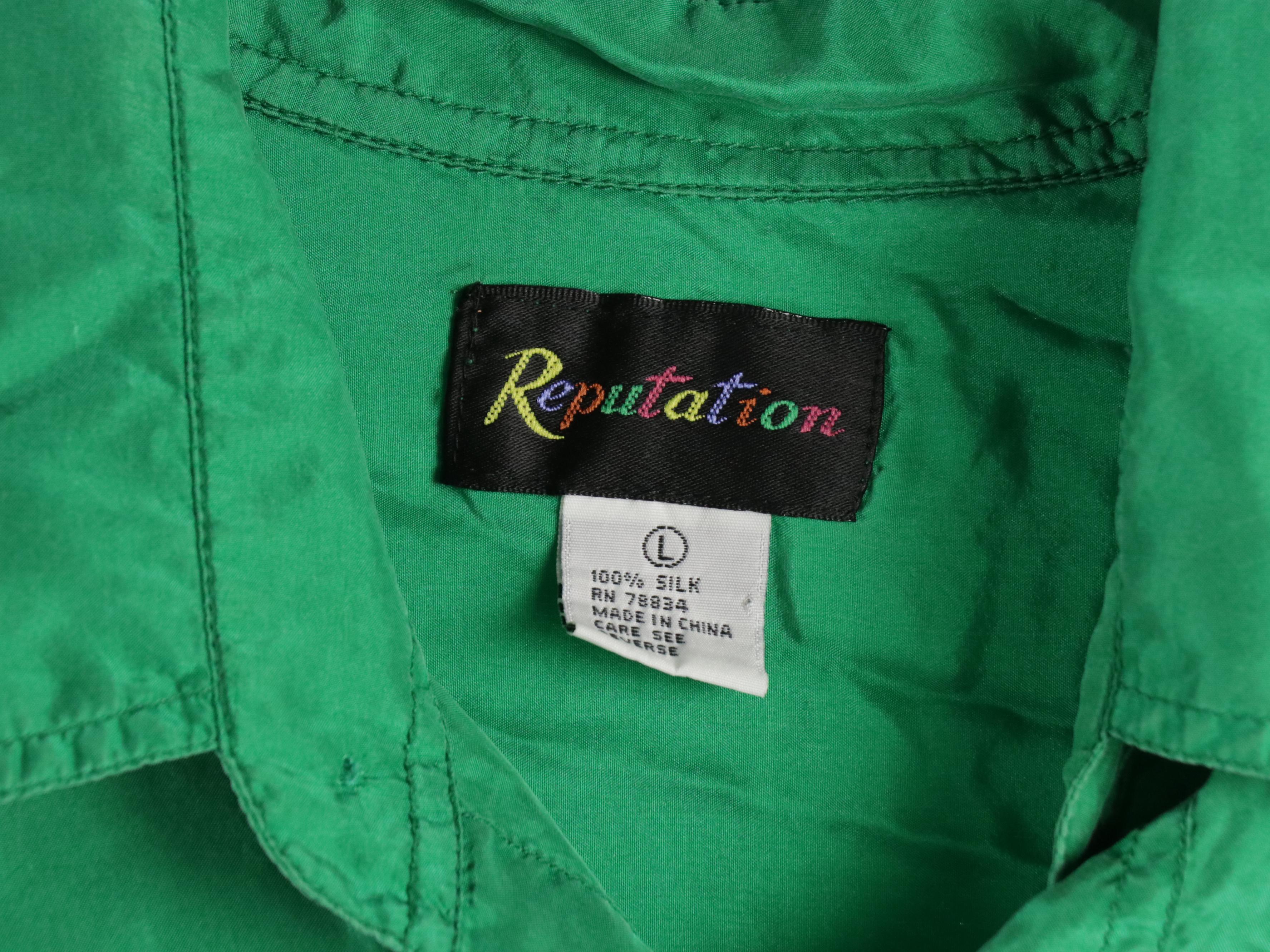 Men's Reputation Green Silk, Catalina Floral Printed and Other Button-Up Shirts