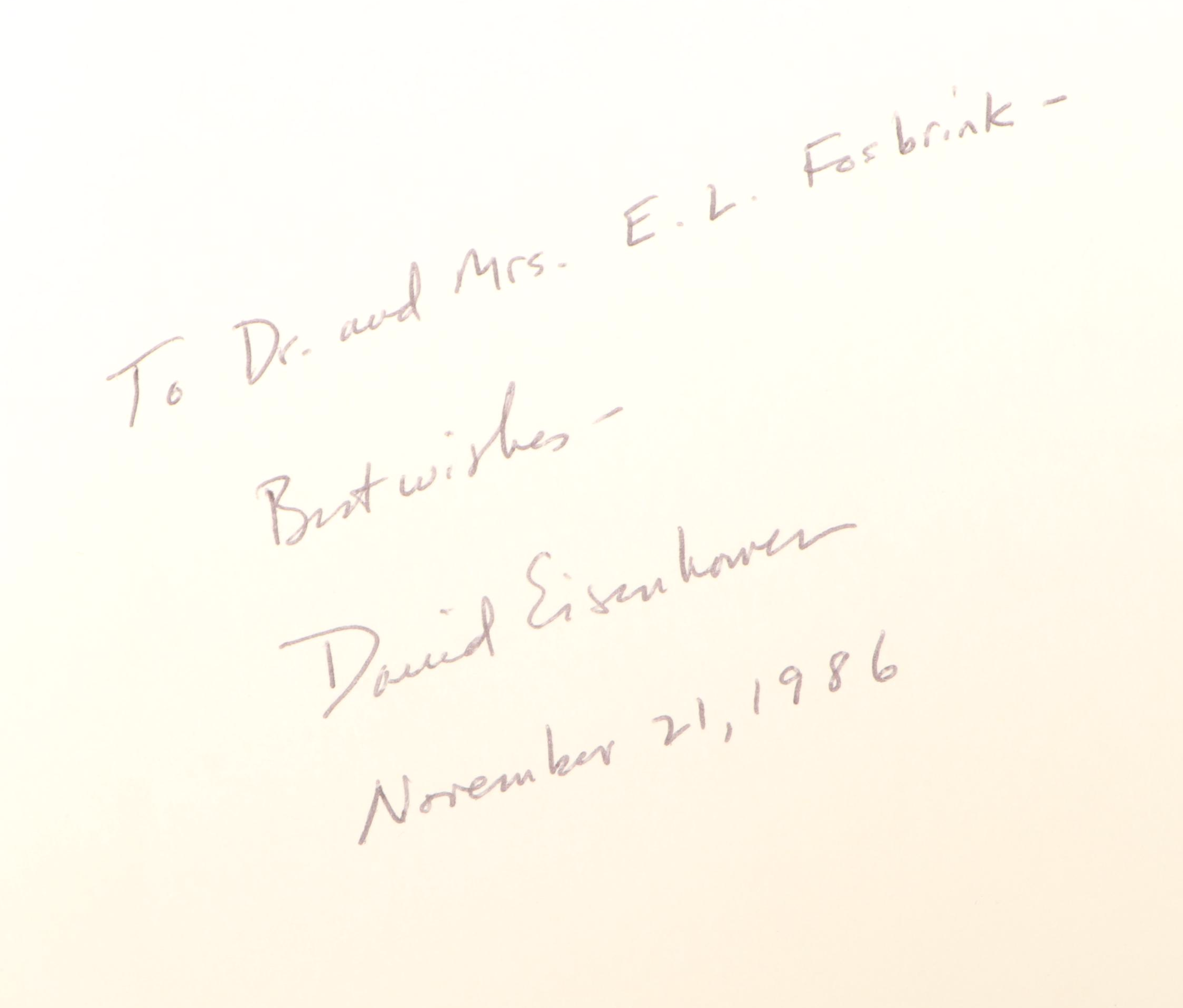 Signed "Eisenhower: At War, 1943–1945" by David Eisenhower and More Books