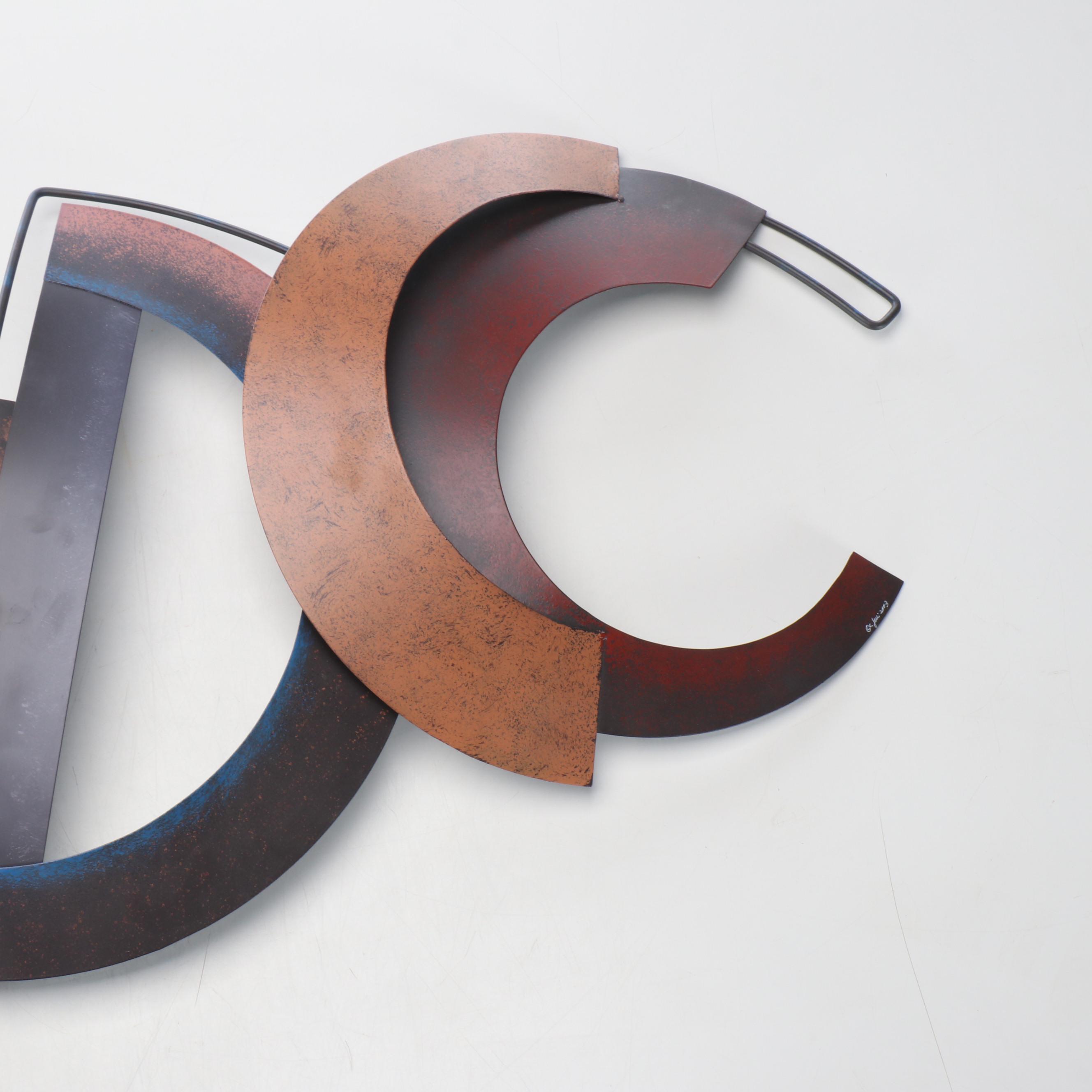 Curtis Jeré Abstract Metal Wall Sculpture "Echo," 2003