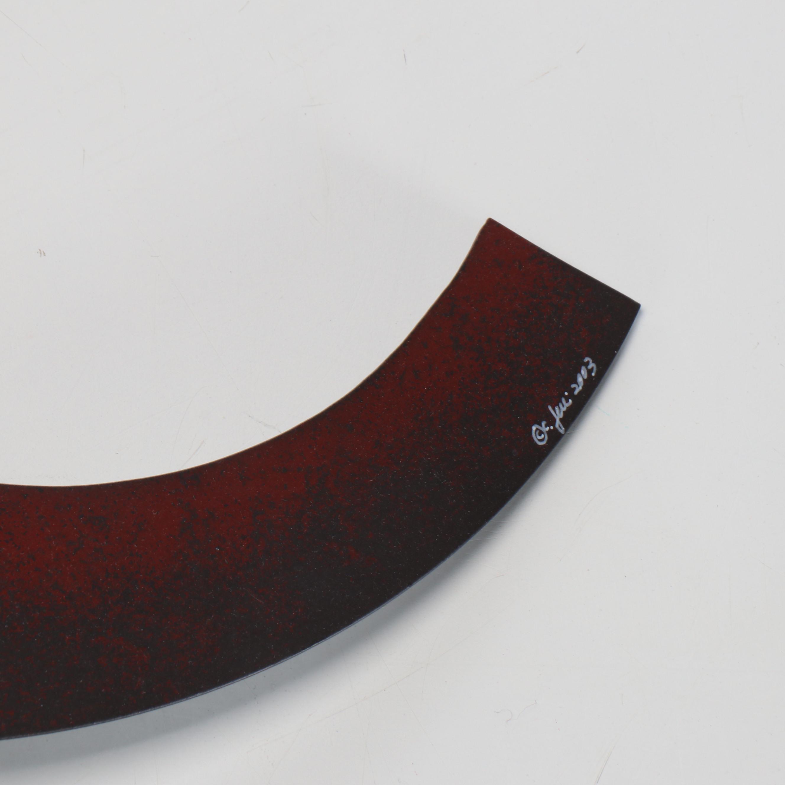 Curtis Jeré Abstract Metal Wall Sculpture "Echo," 2003