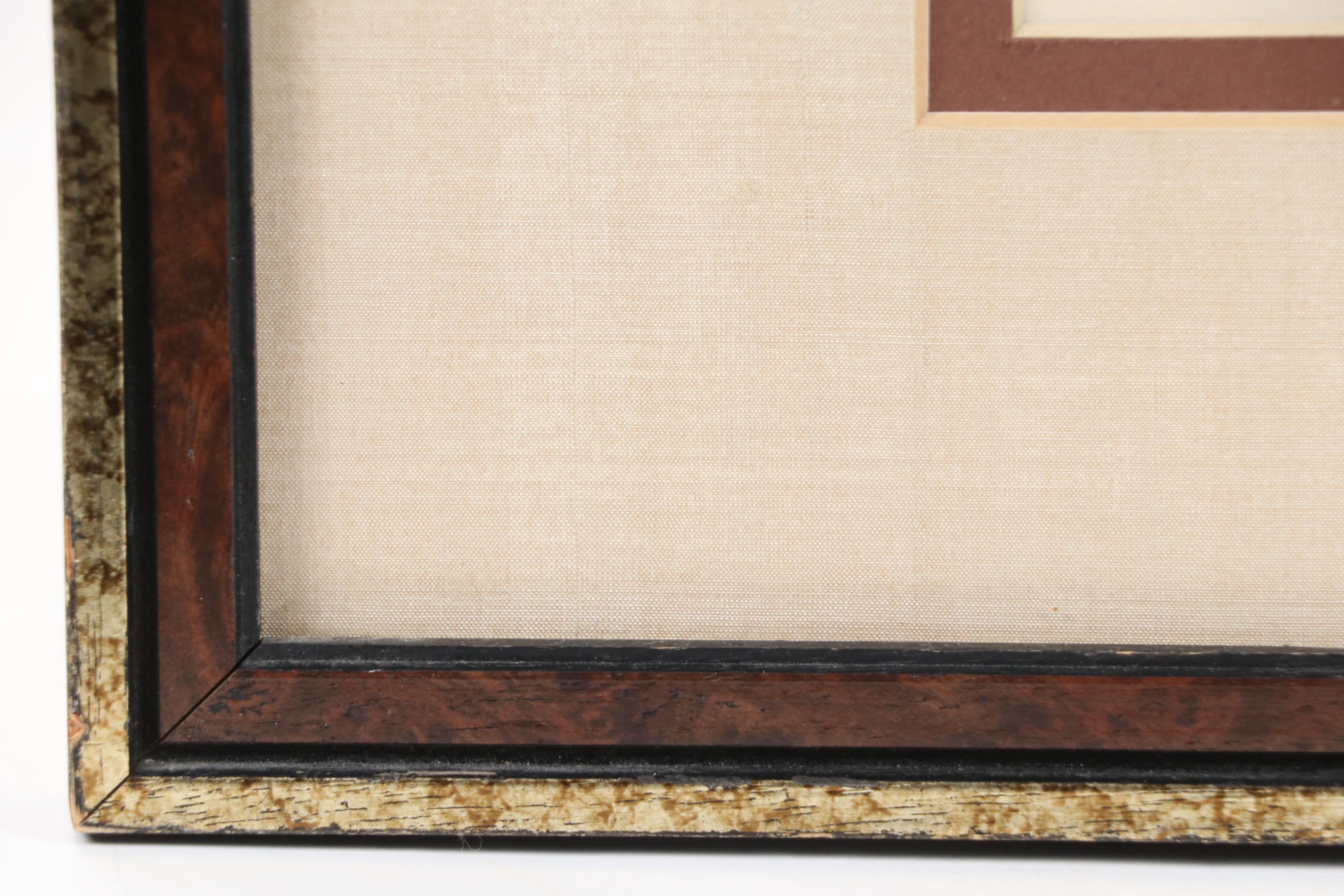 S. Ahl Hand-Colored Etching of Songbird with Holly Sprig, Mid to Late 20th C.