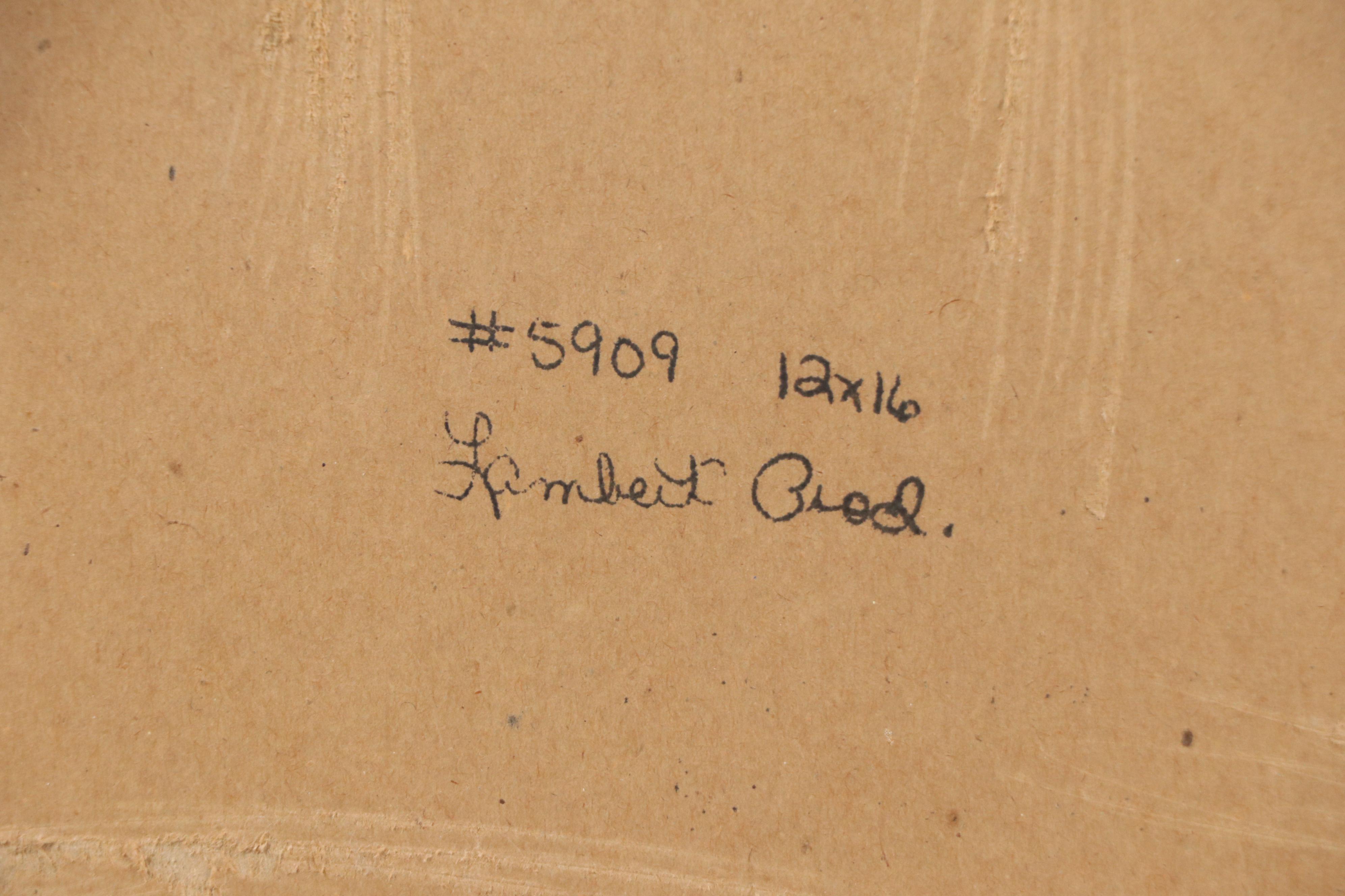 Oil Portrait Painting of Child, Late 20th Century