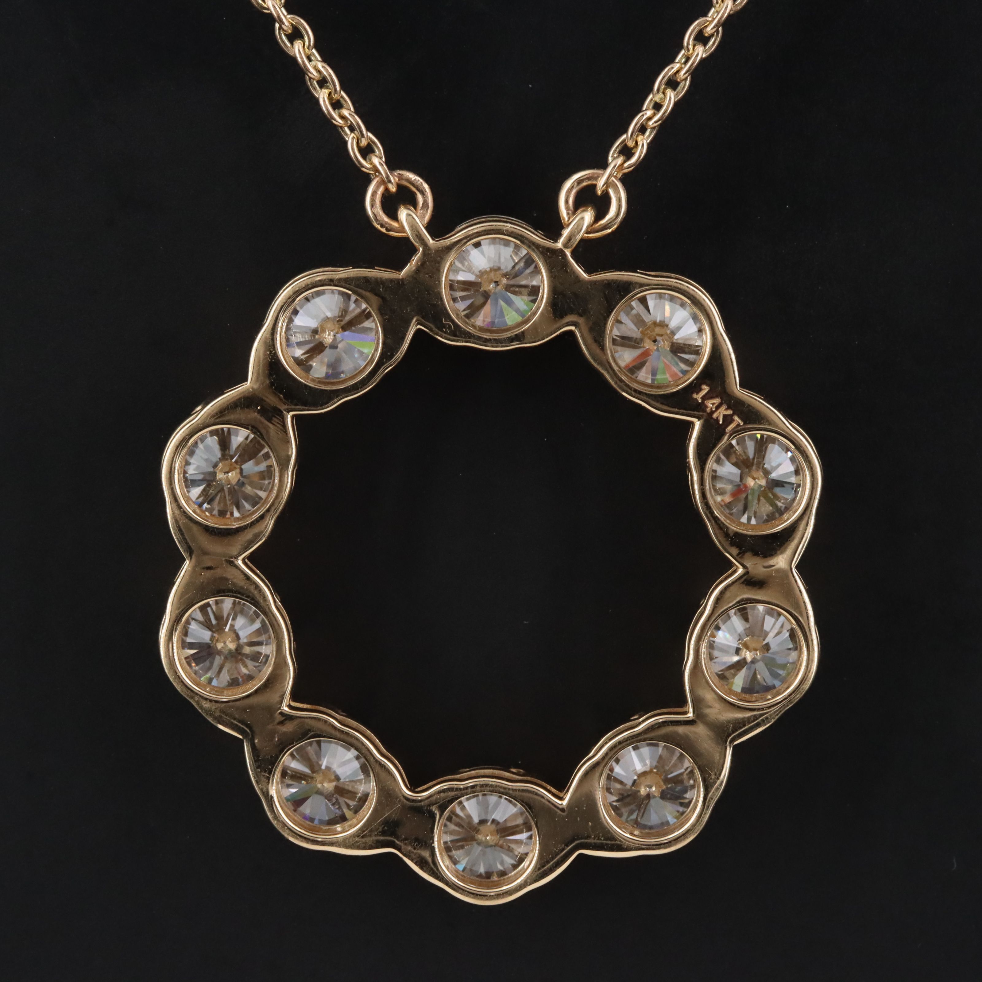 14K 6.79 CTW Lab Grown Diamond Wreath Necklace