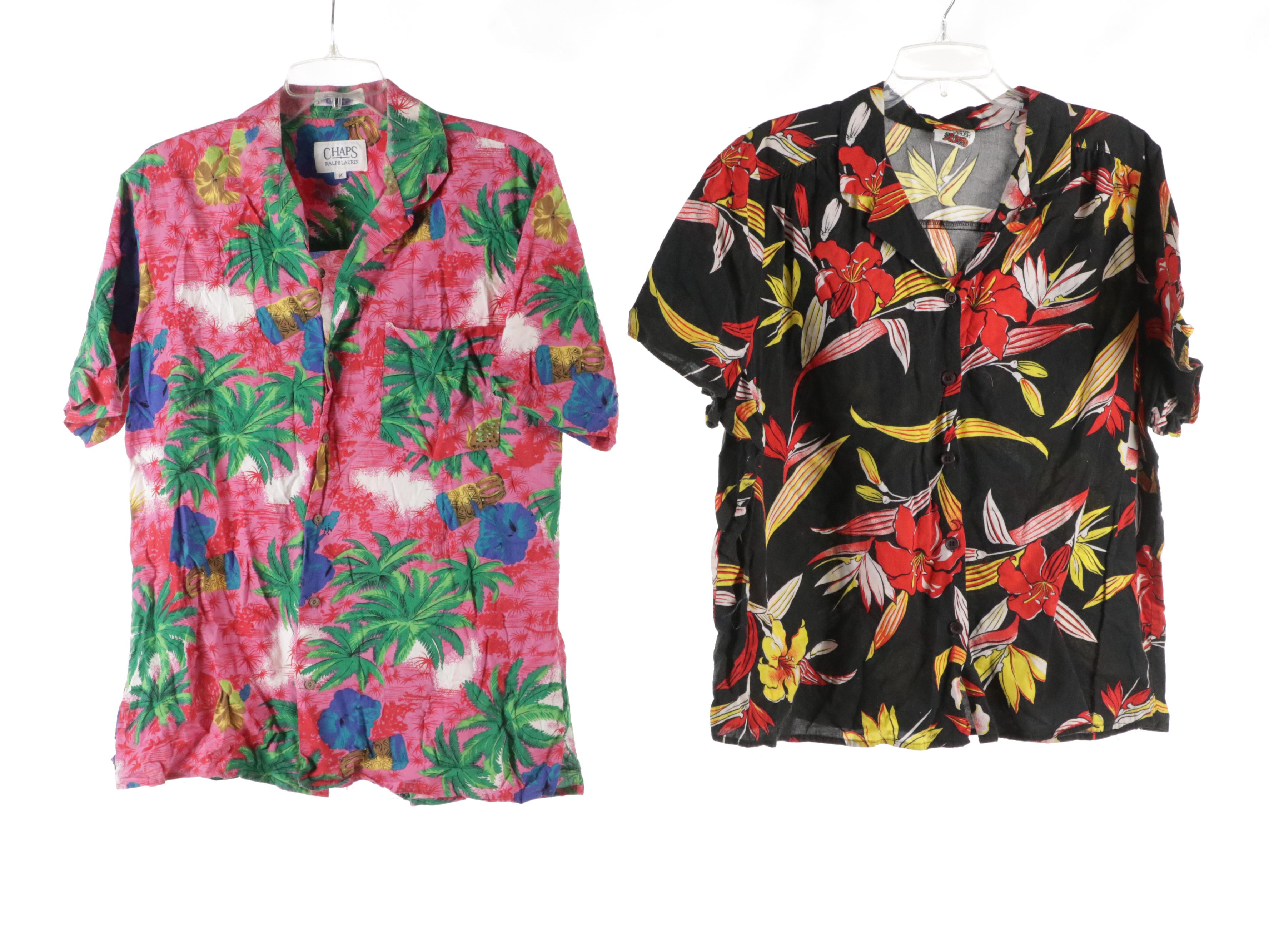 Men's Izod, Bill Blass, Chaps and Other Hawaiian Shirts and Swim Trunks