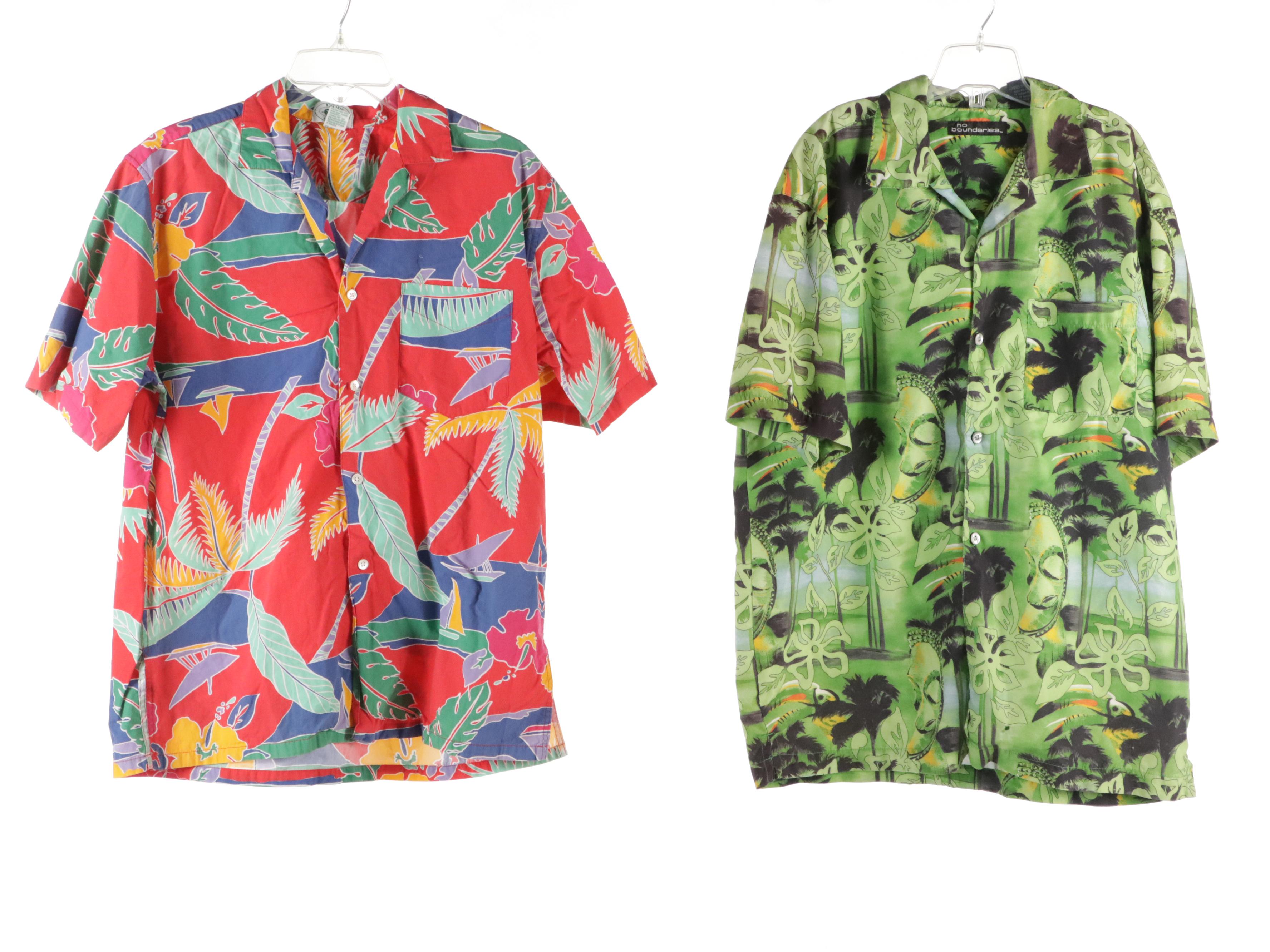 Men's Izod, Bill Blass, Chaps and Other Hawaiian Shirts and Swim Trunks