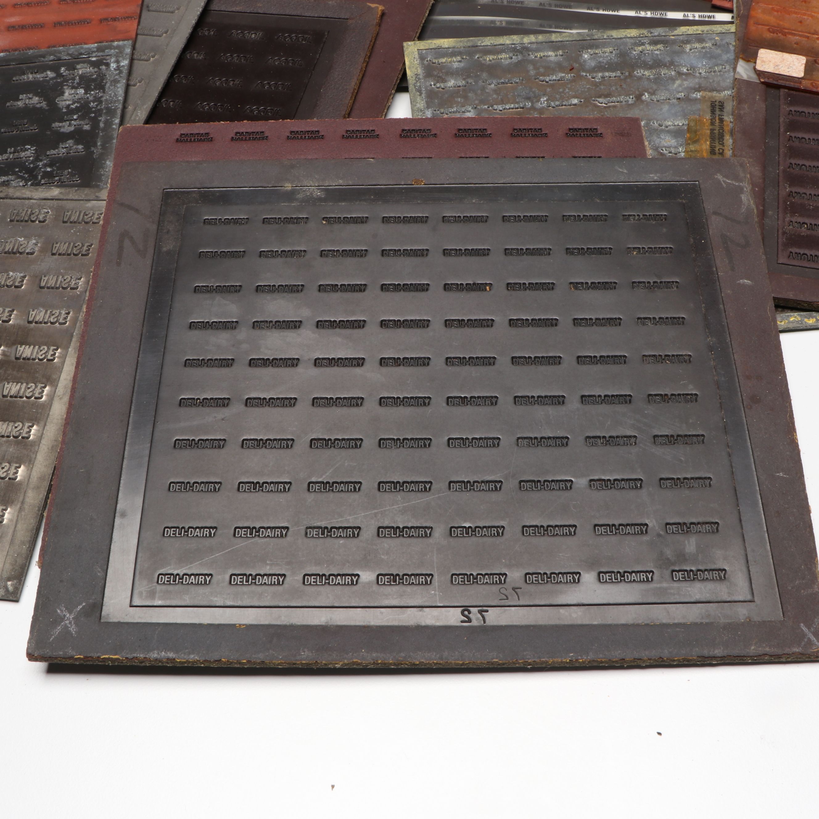 Fiberboard and Other Vintage Printing Plates