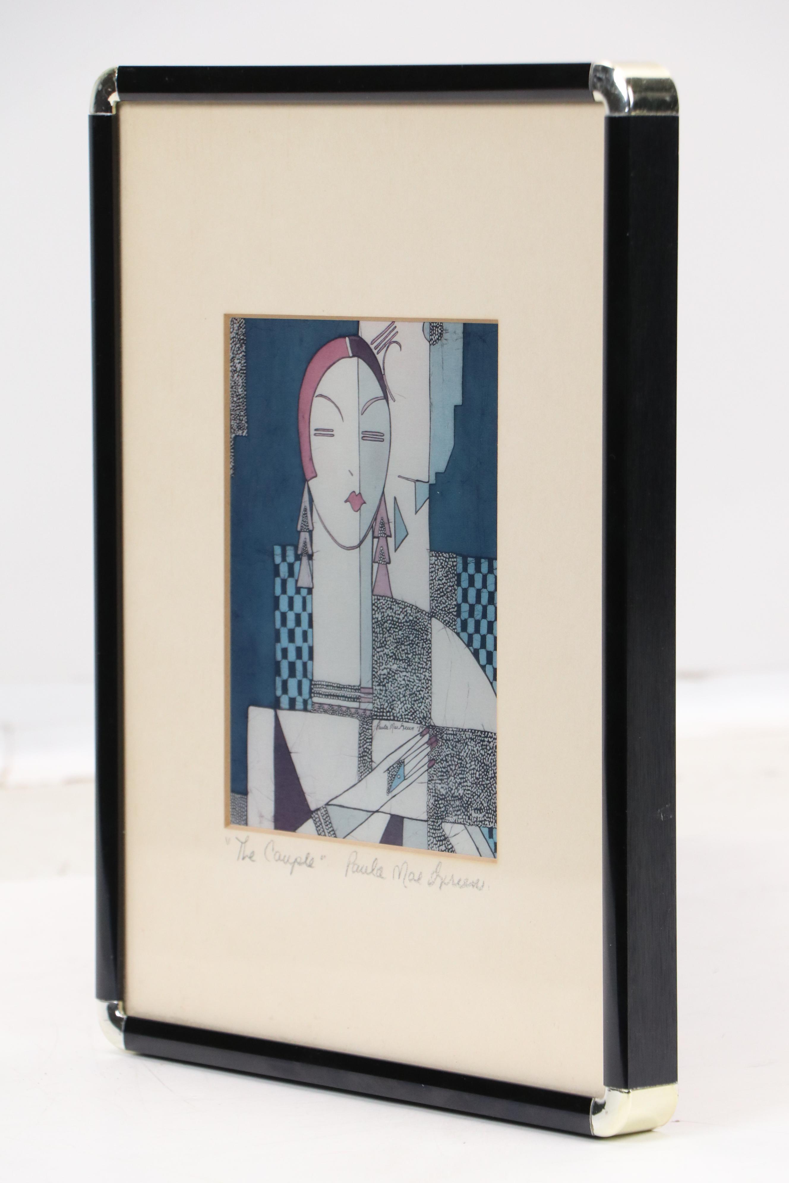 Paula Mae Green Offset Lithograph "The Couple," 1989