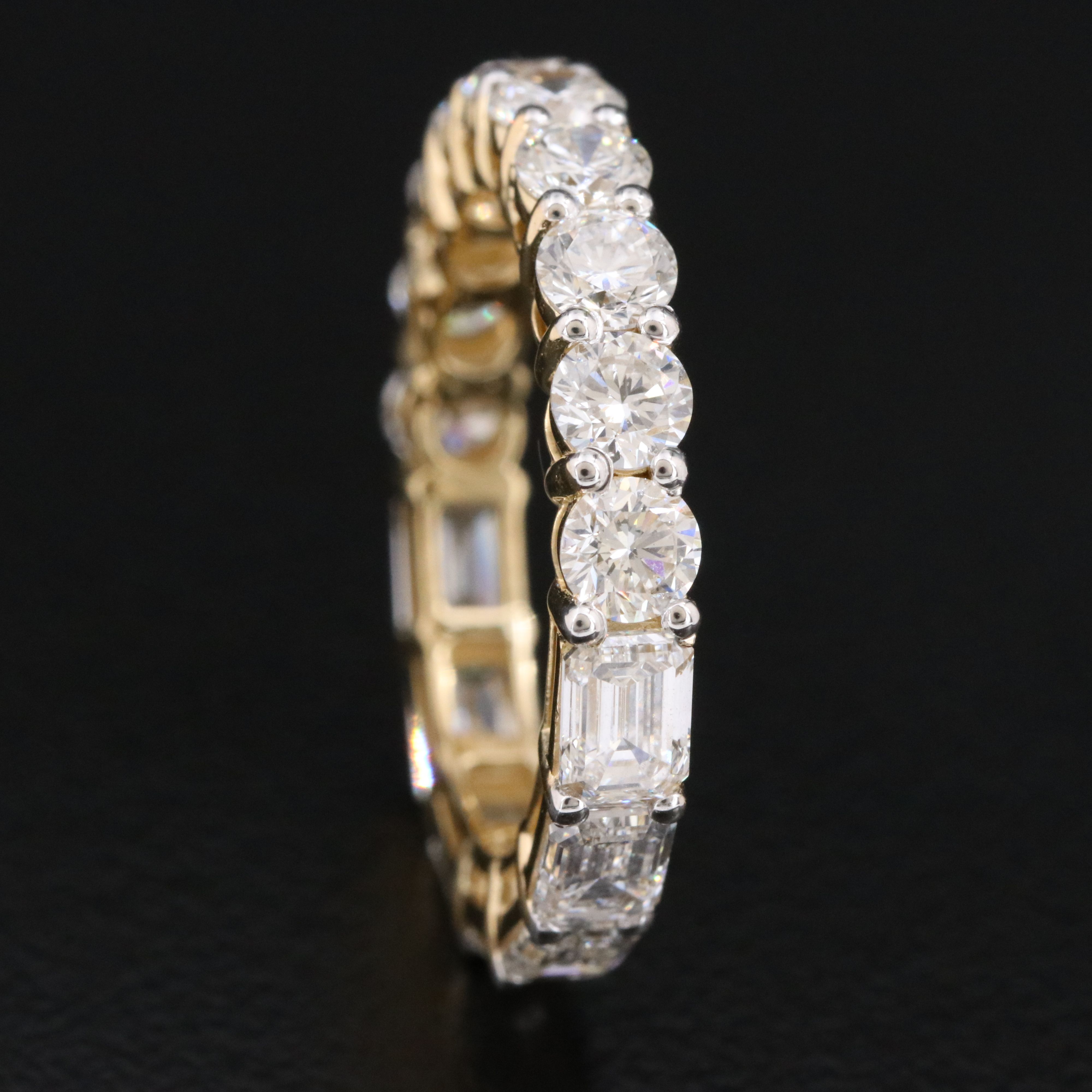 14K 3.39 CTW Lab Grown Diamond Reversible Eternity Band