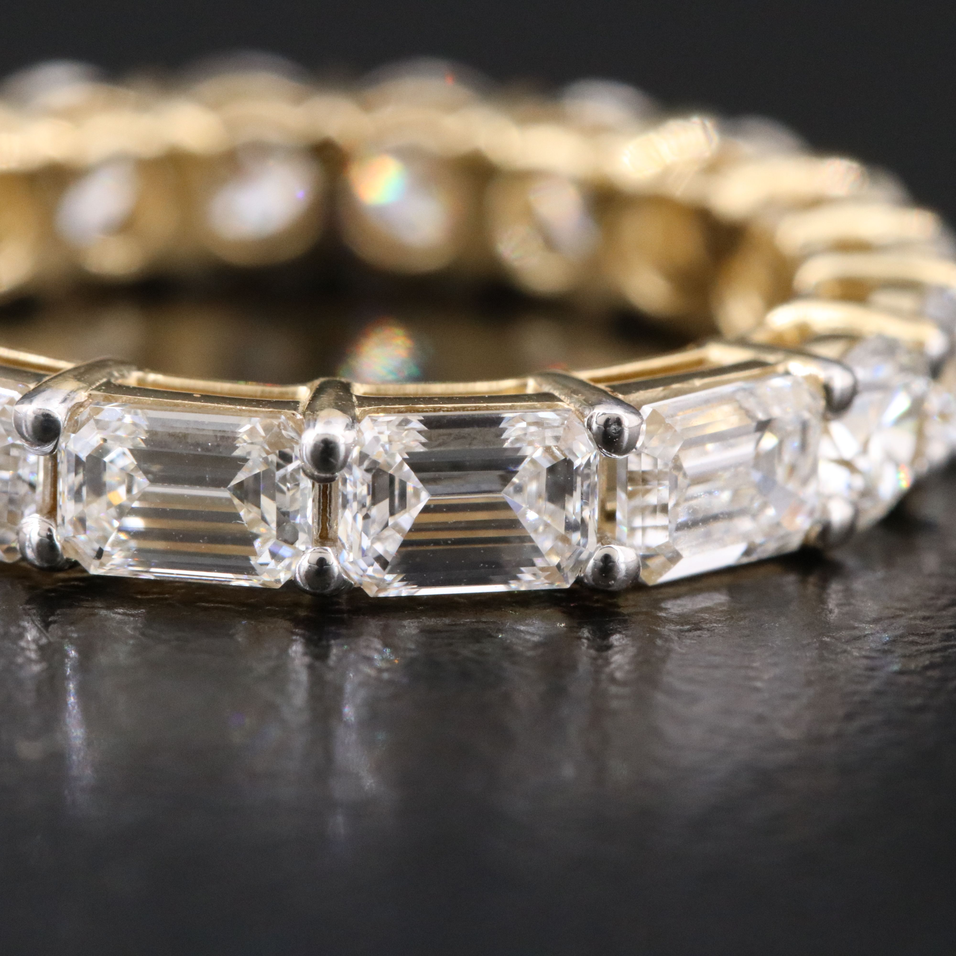 14K 3.39 CTW Lab Grown Diamond Reversible Eternity Band