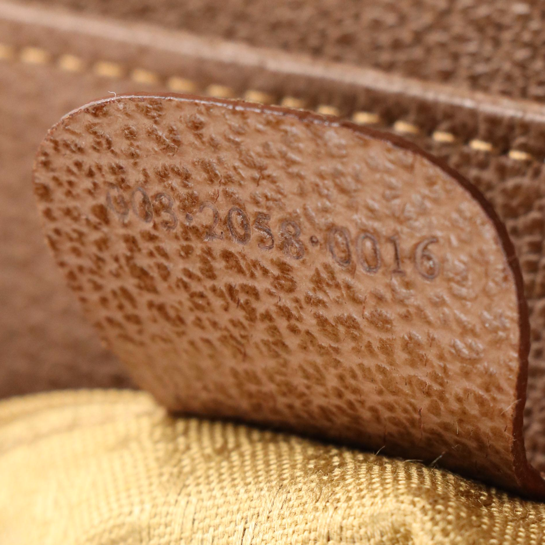 Gucci Bamboo Handle Double Pocket Backpack in Brown Suede and Leather