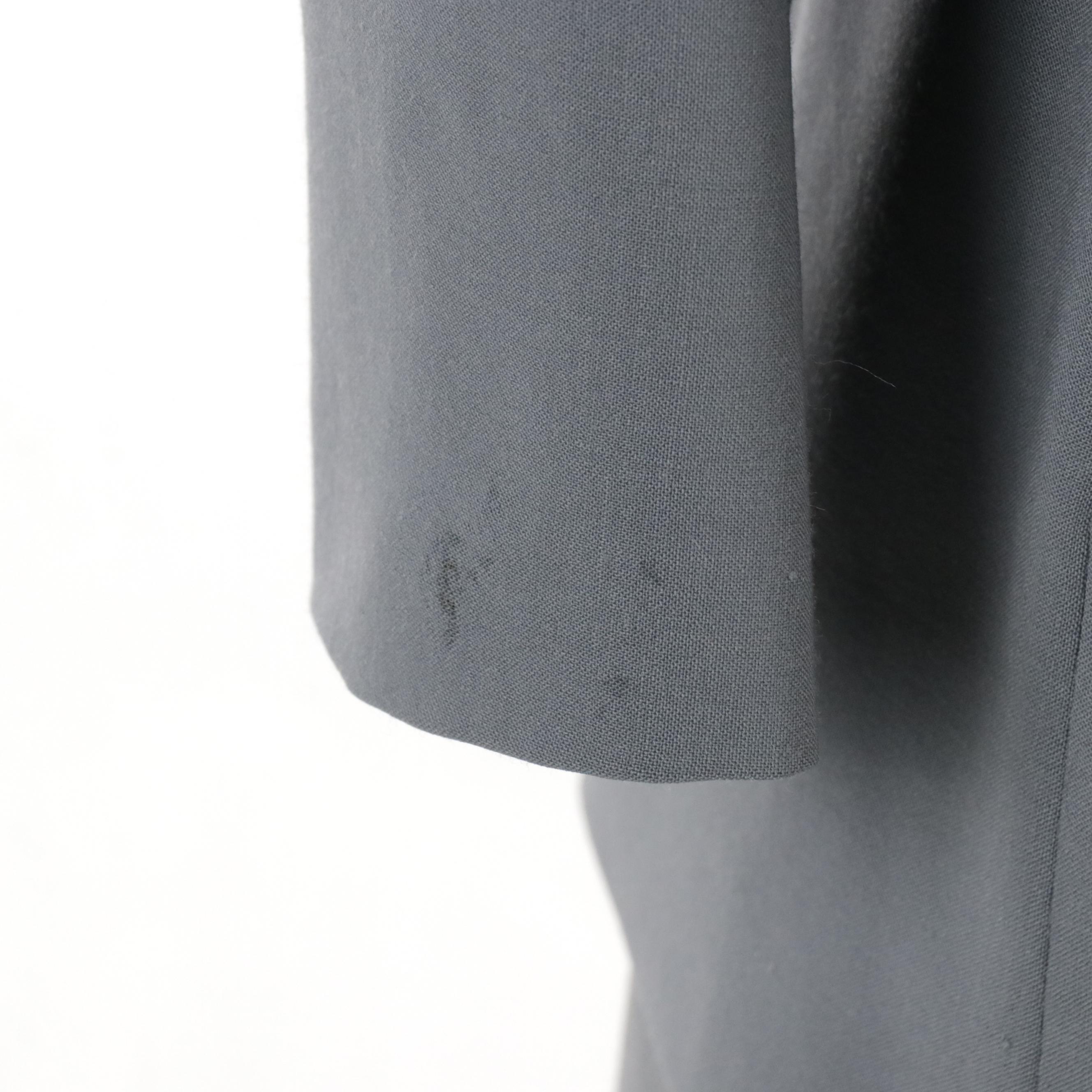 Armani Collezioni Gray Wool Blend Cap Sleeve Midi Dress and Matching Blazer