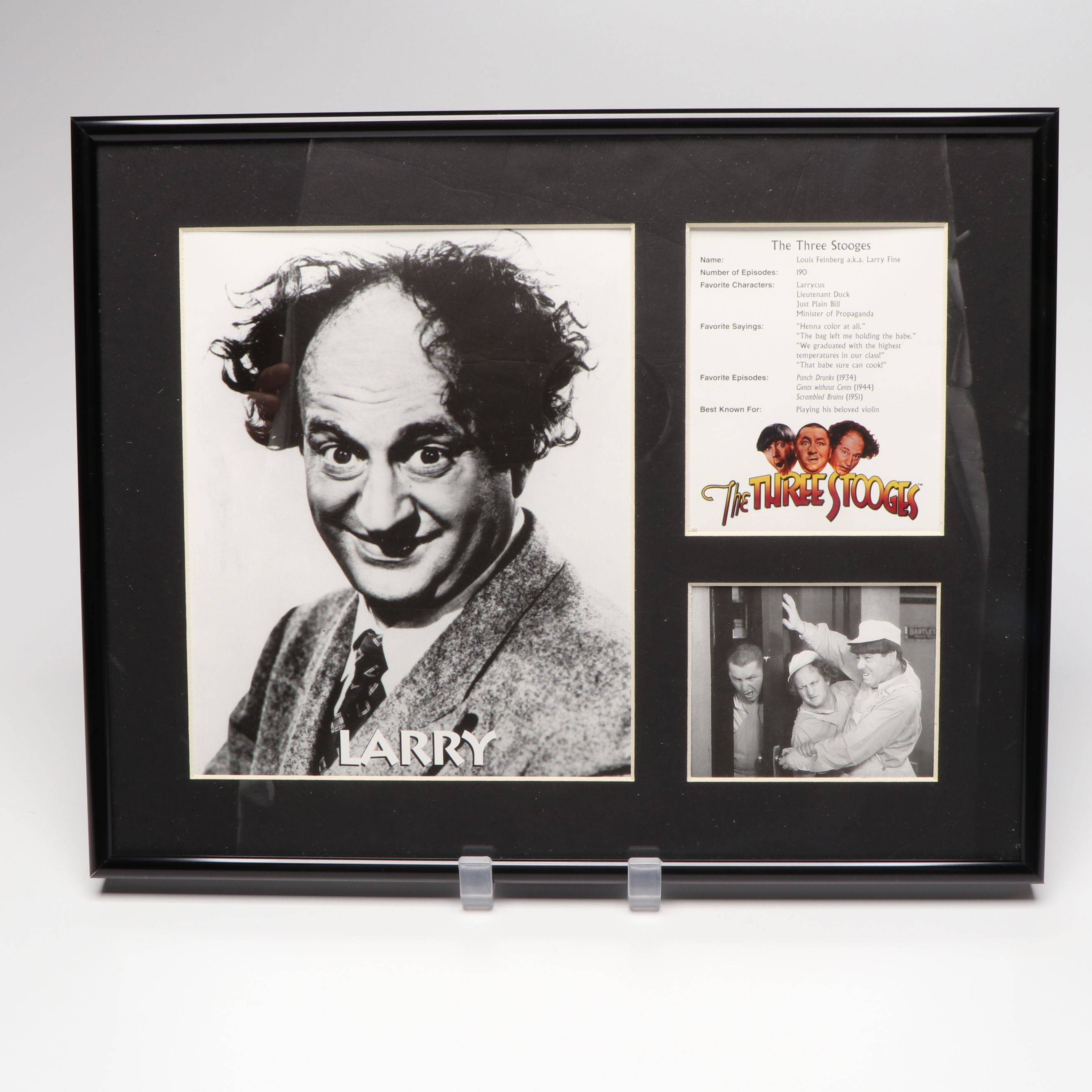 Toon Art "The Three Stooges" Framed Collage Displays