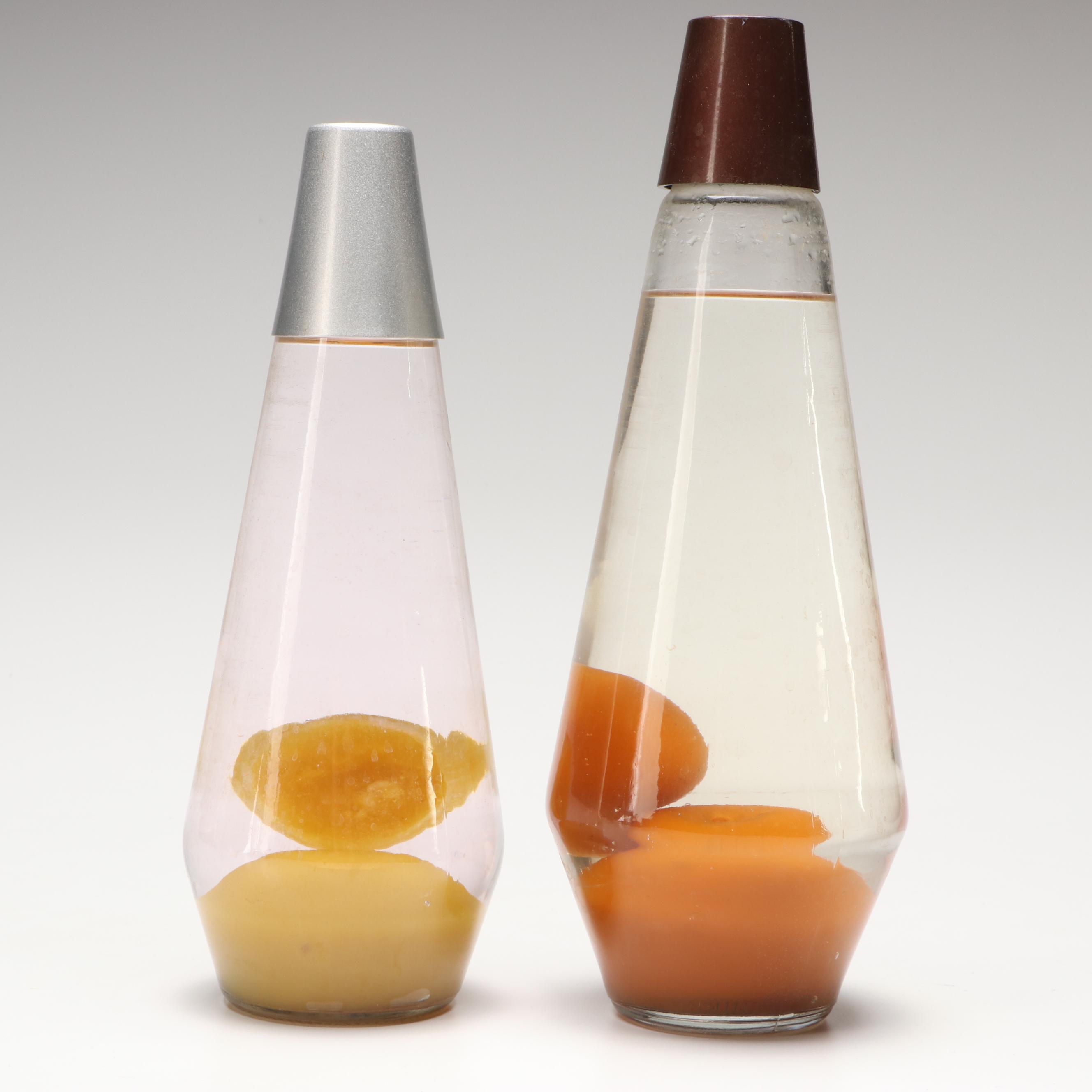 Pair of Retro Style Lava Lamps, Vintage