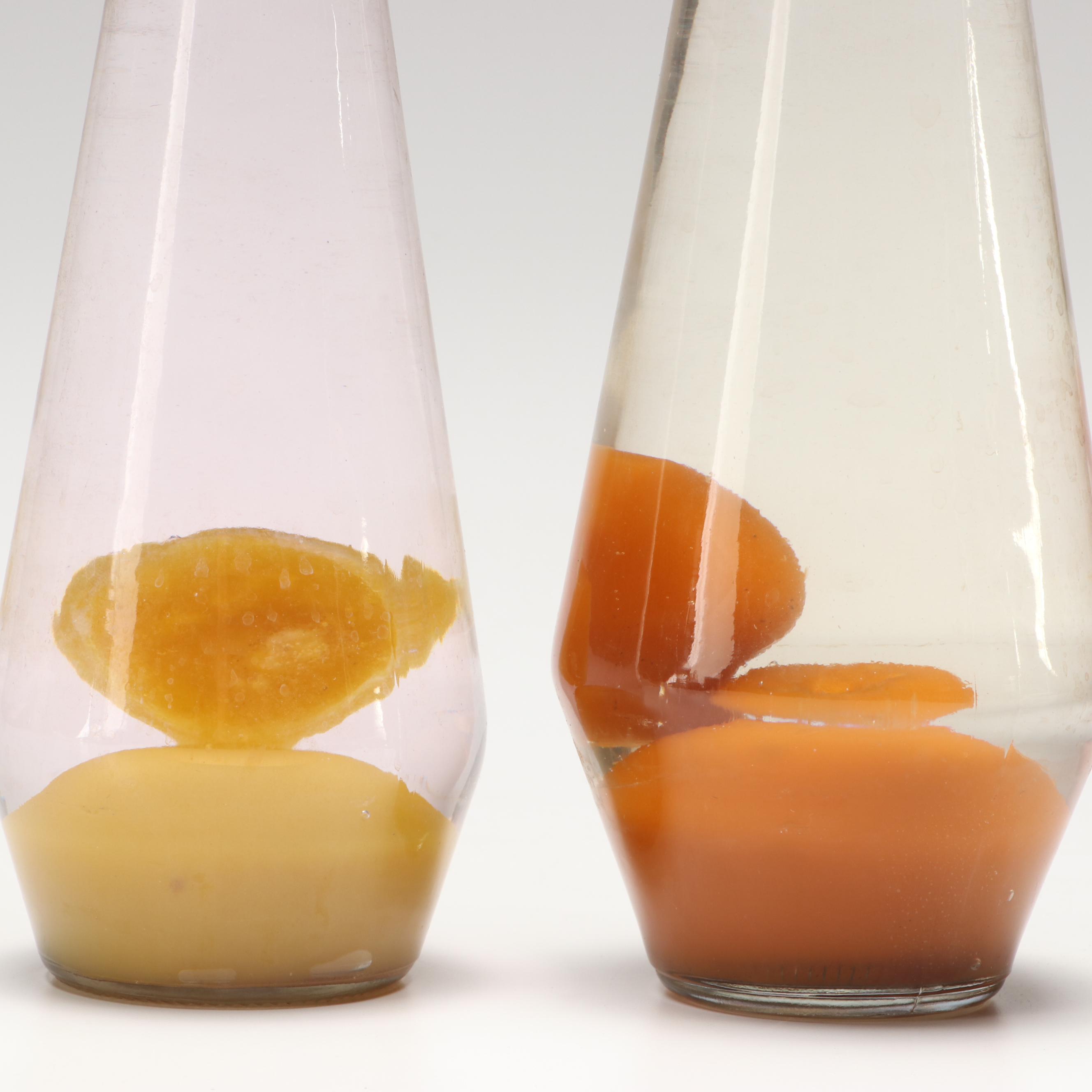 Pair of Retro Style Lava Lamps, Vintage