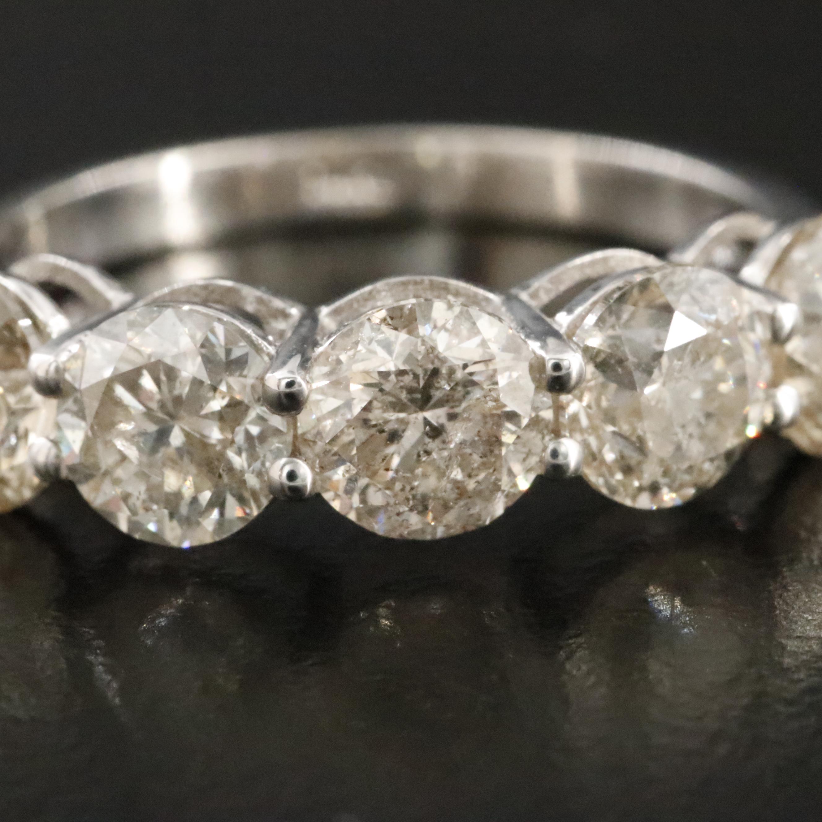 14K 3.53 CTW Fancy Diamond Ring with IGI Report