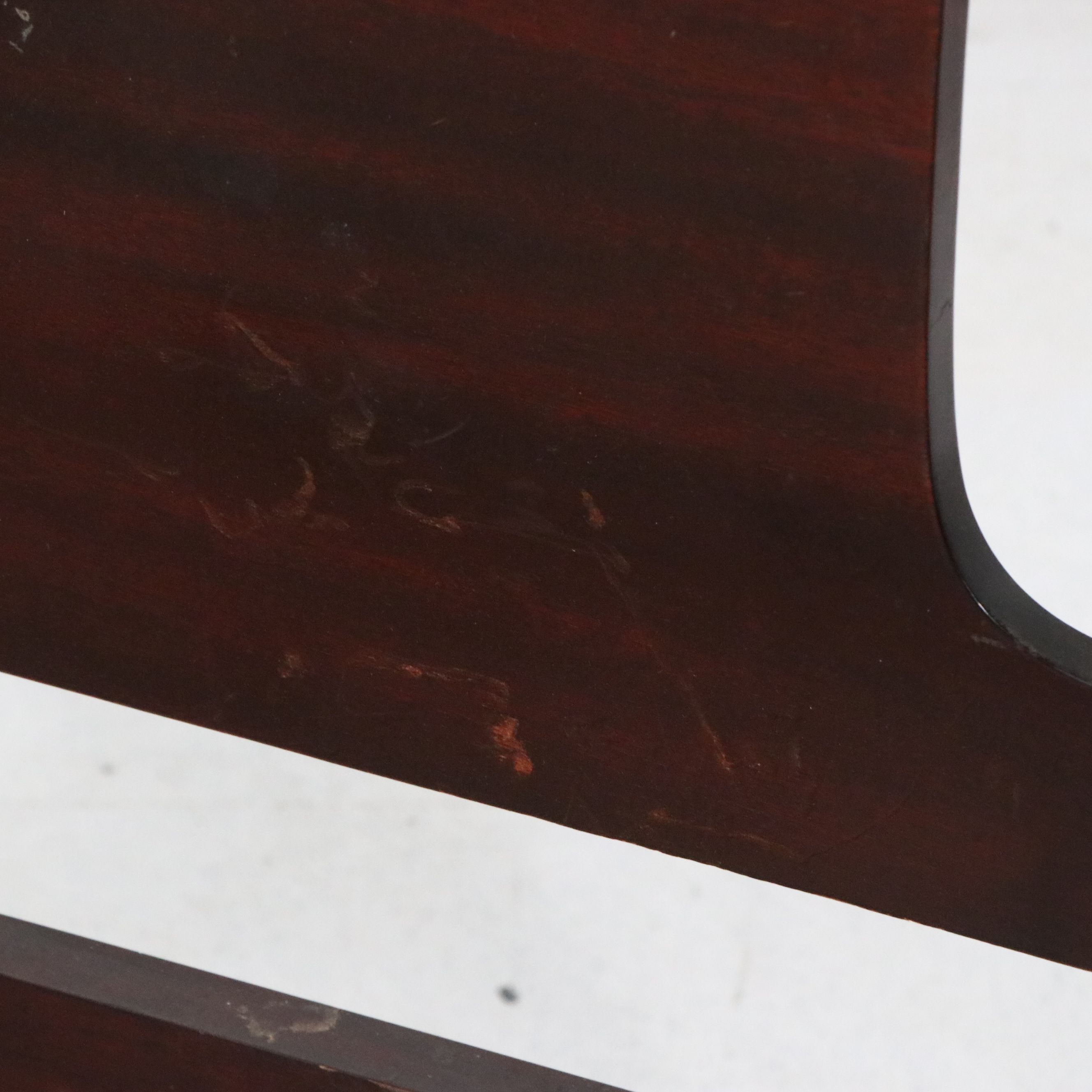 American Federal Carved Mahogany Four-Poster Twin Bed Frame