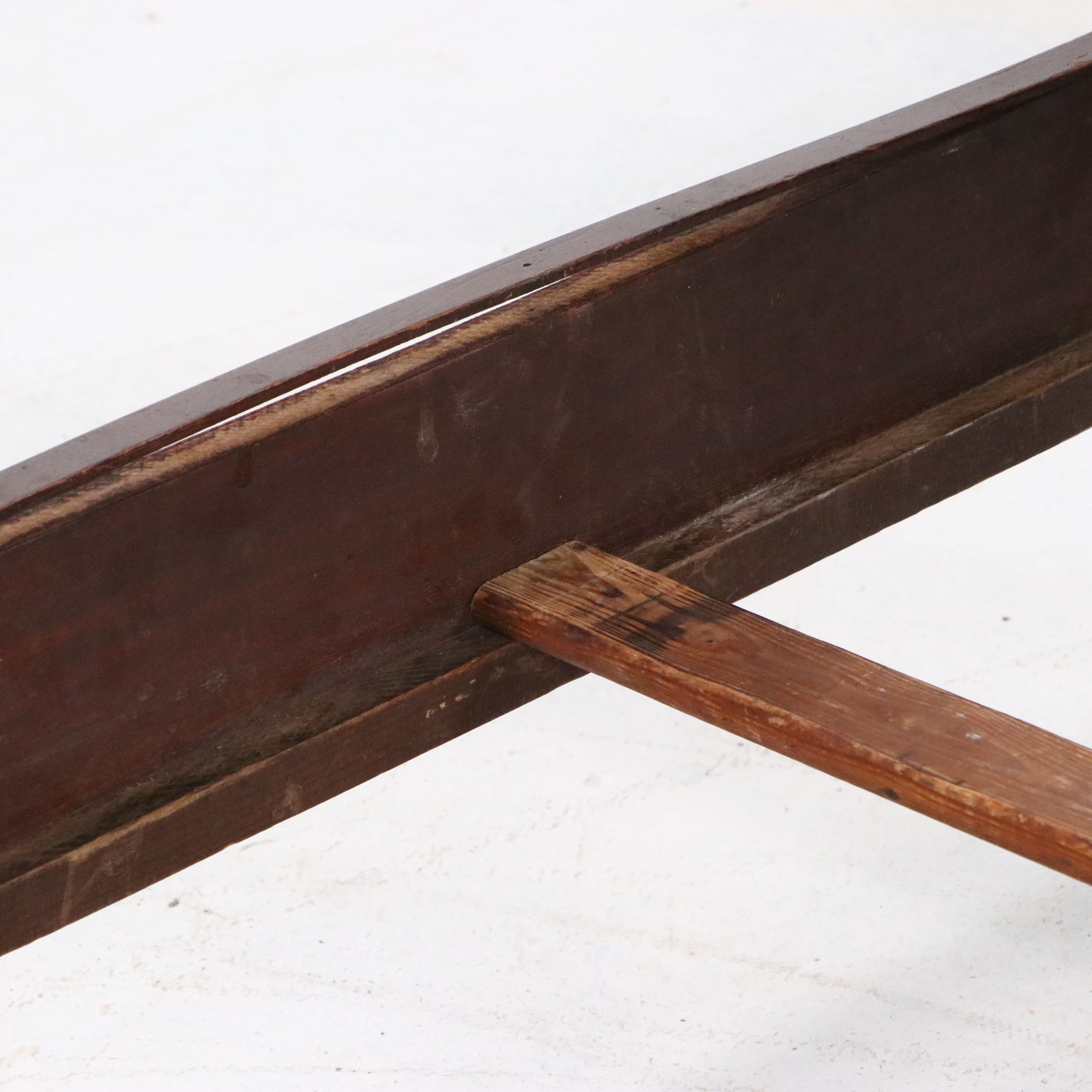 American Federal Carved Mahogany Four-Poster Twin Bed Frame