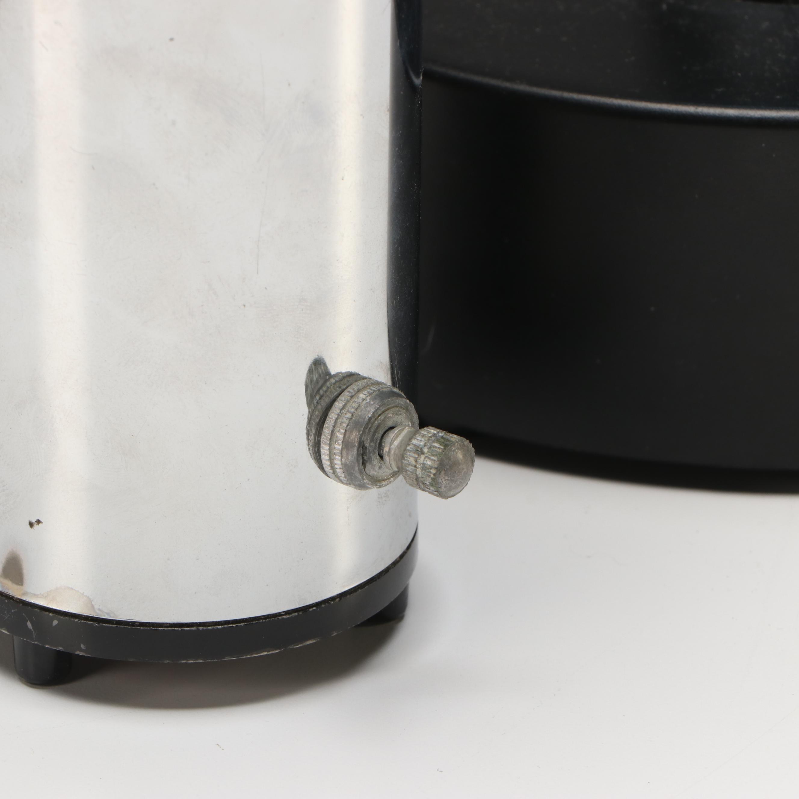 LumiSource Blue Glass Helix with Glitter Motion and Bubble Lamps