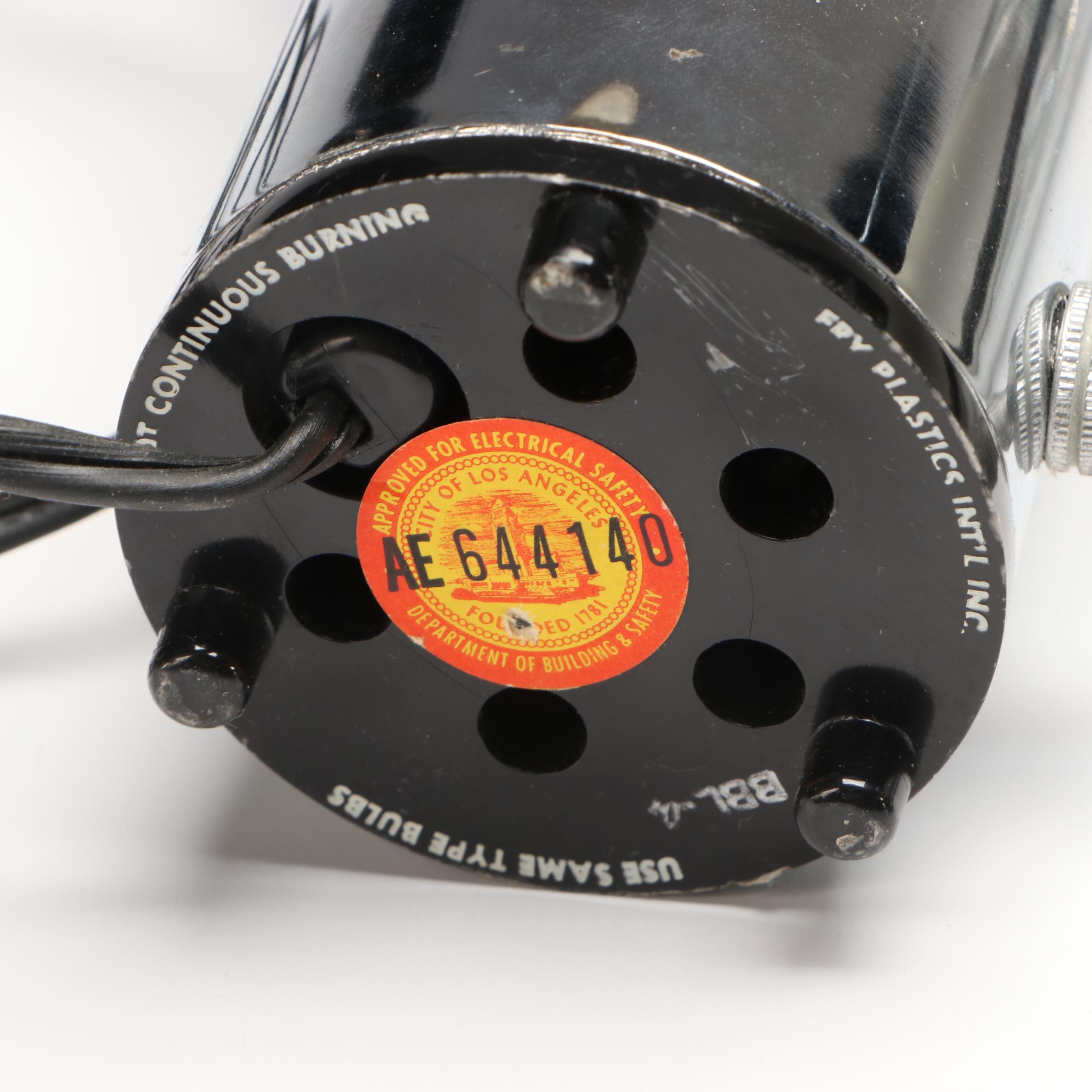 LumiSource Blue Glass Helix with Glitter Motion and Bubble Lamps