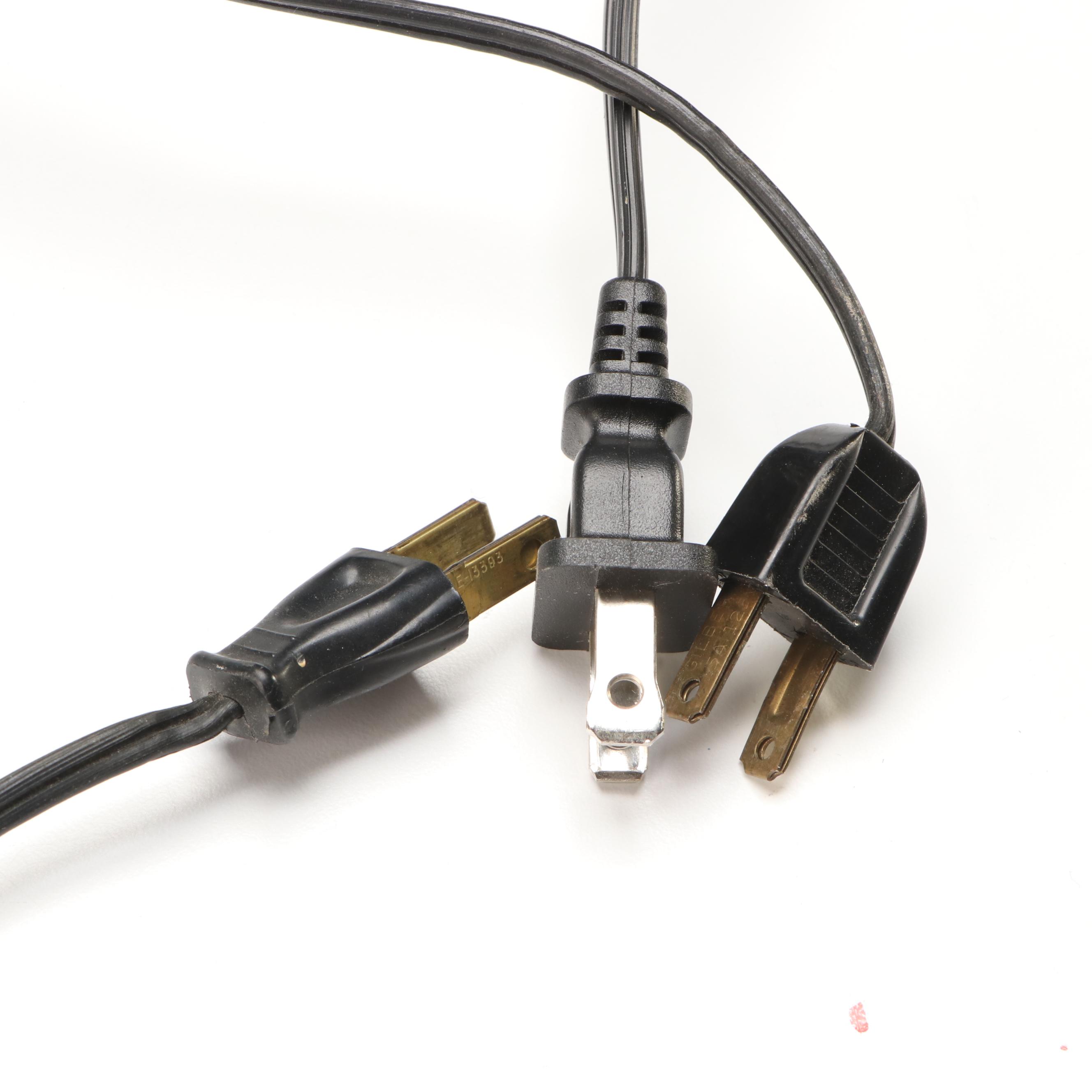 LumiSource Blue Glass Helix with Glitter Motion and Bubble Lamps