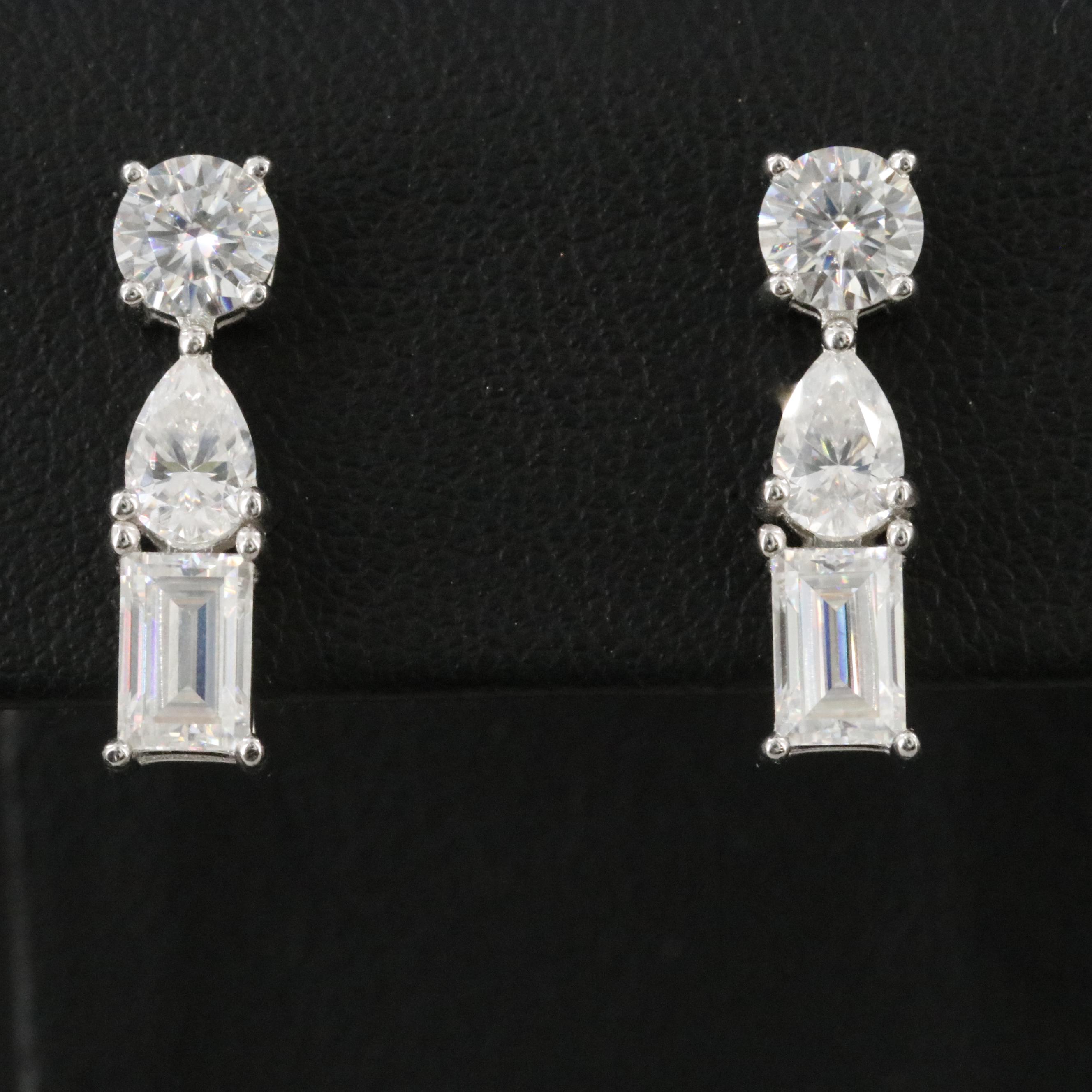 Sterling Moissanite Earrings