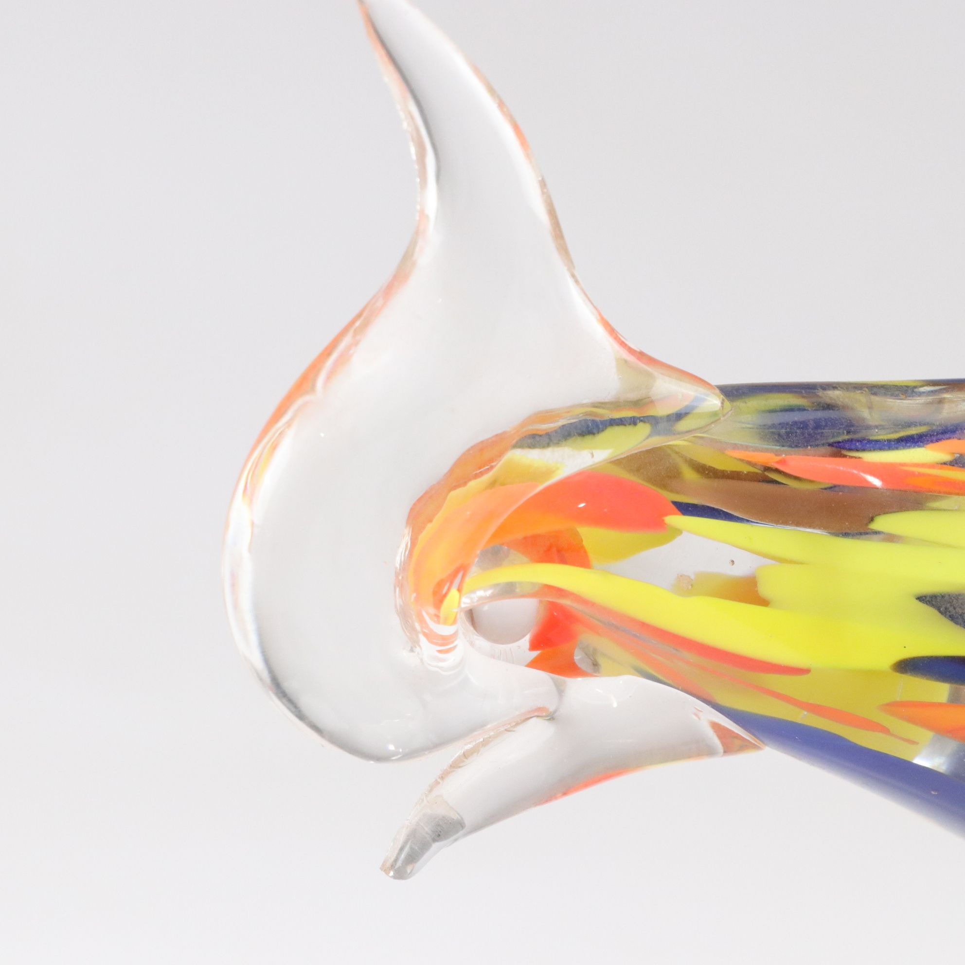 Murano Style Glass Pheasant Figurine & Bowl
