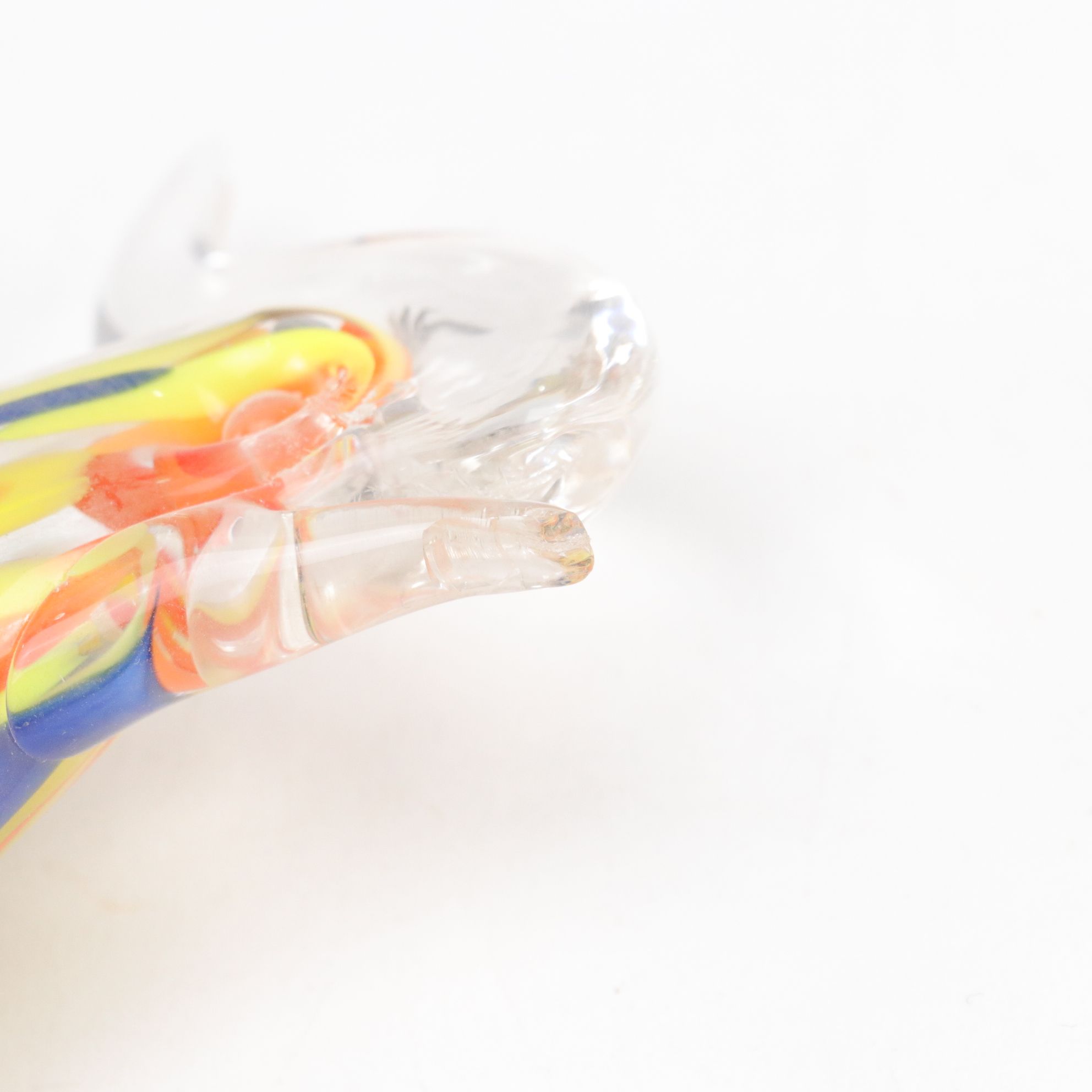 Murano Style Glass Pheasant Figurine & Bowl