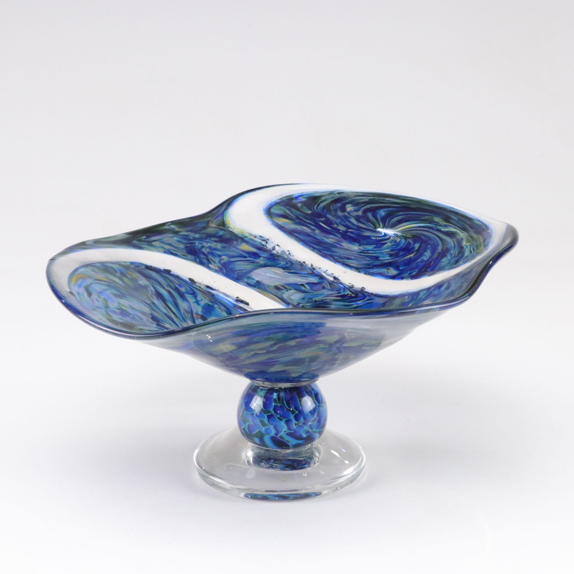 Murano Style Glass Pheasant Figurine & Bowl