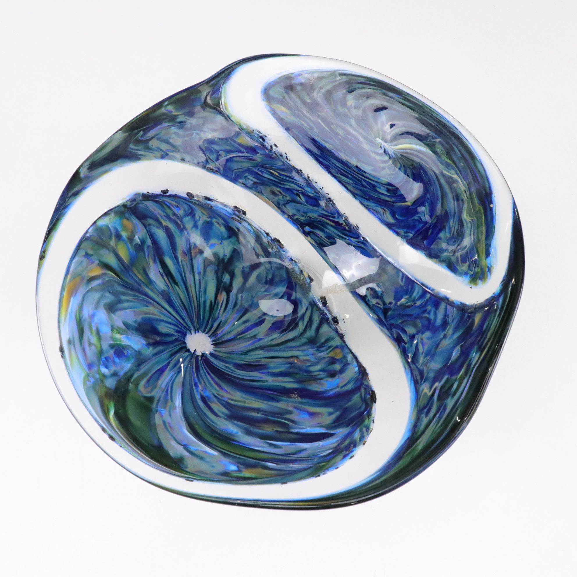 Murano Style Glass Pheasant Figurine & Bowl