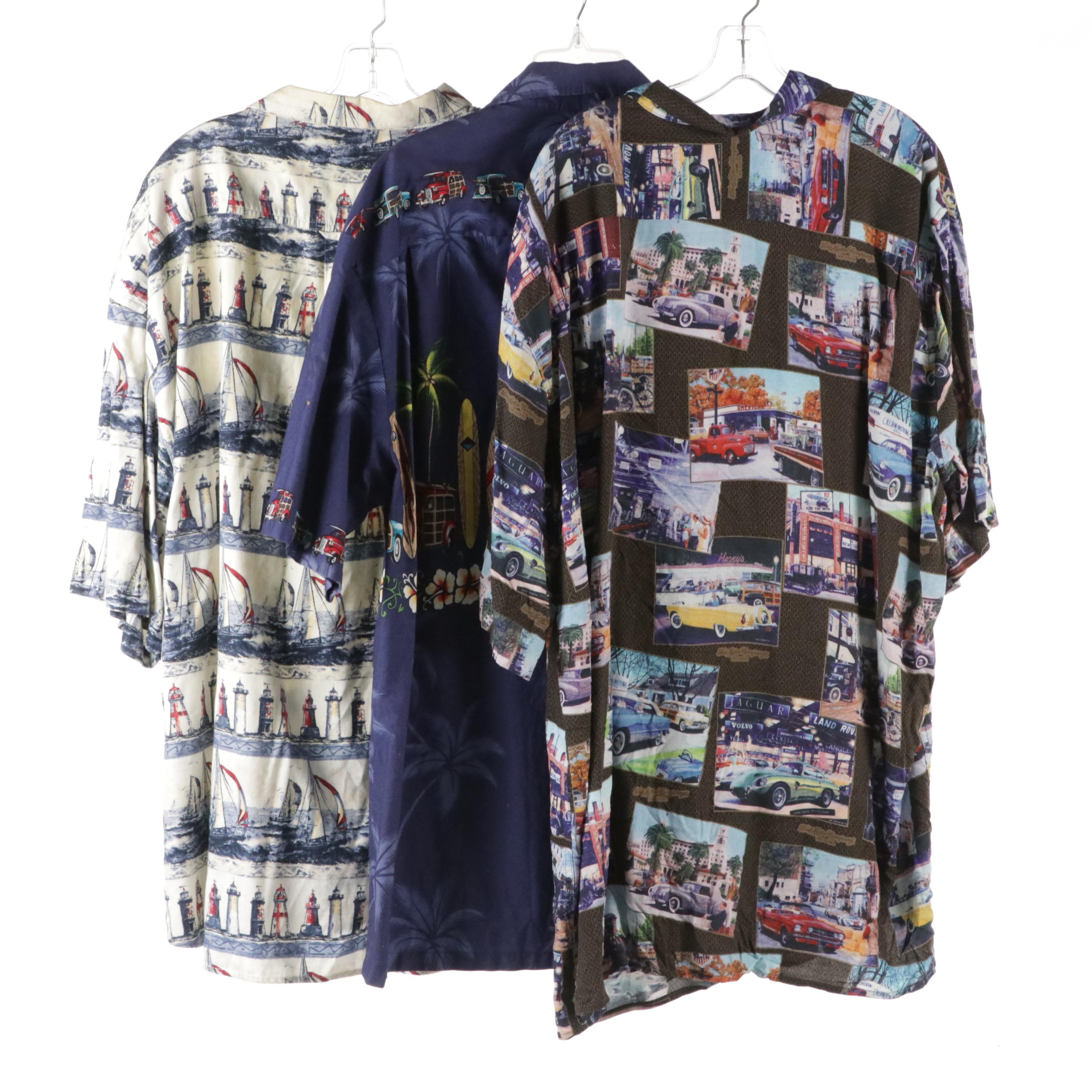 Men's Hawaiian-Made Winnie Fashion and Reyn Spooner Aloha Shirts and Other Shirt