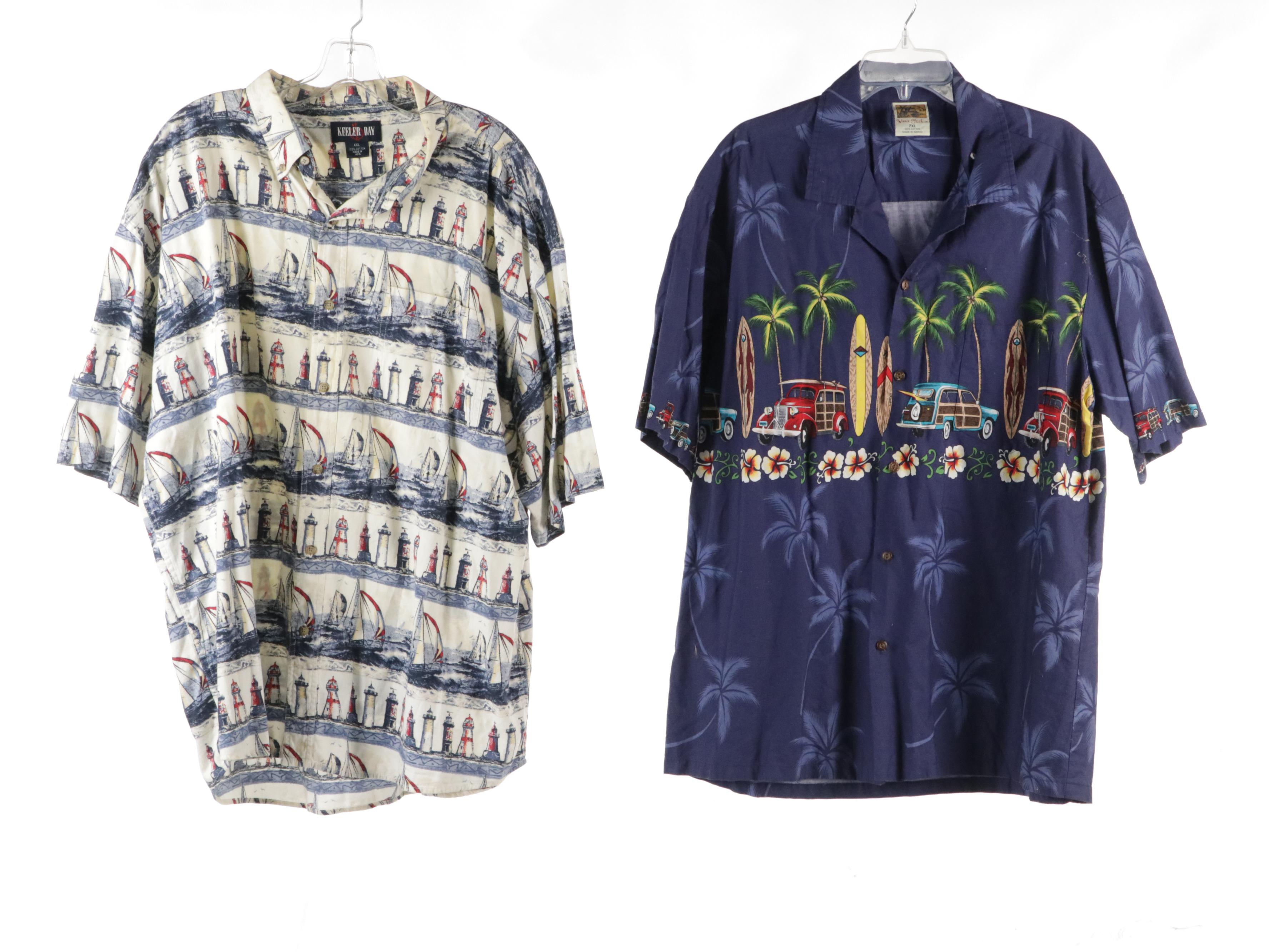 Men's Hawaiian-Made Winnie Fashion and Reyn Spooner Aloha Shirts and Other Shirt