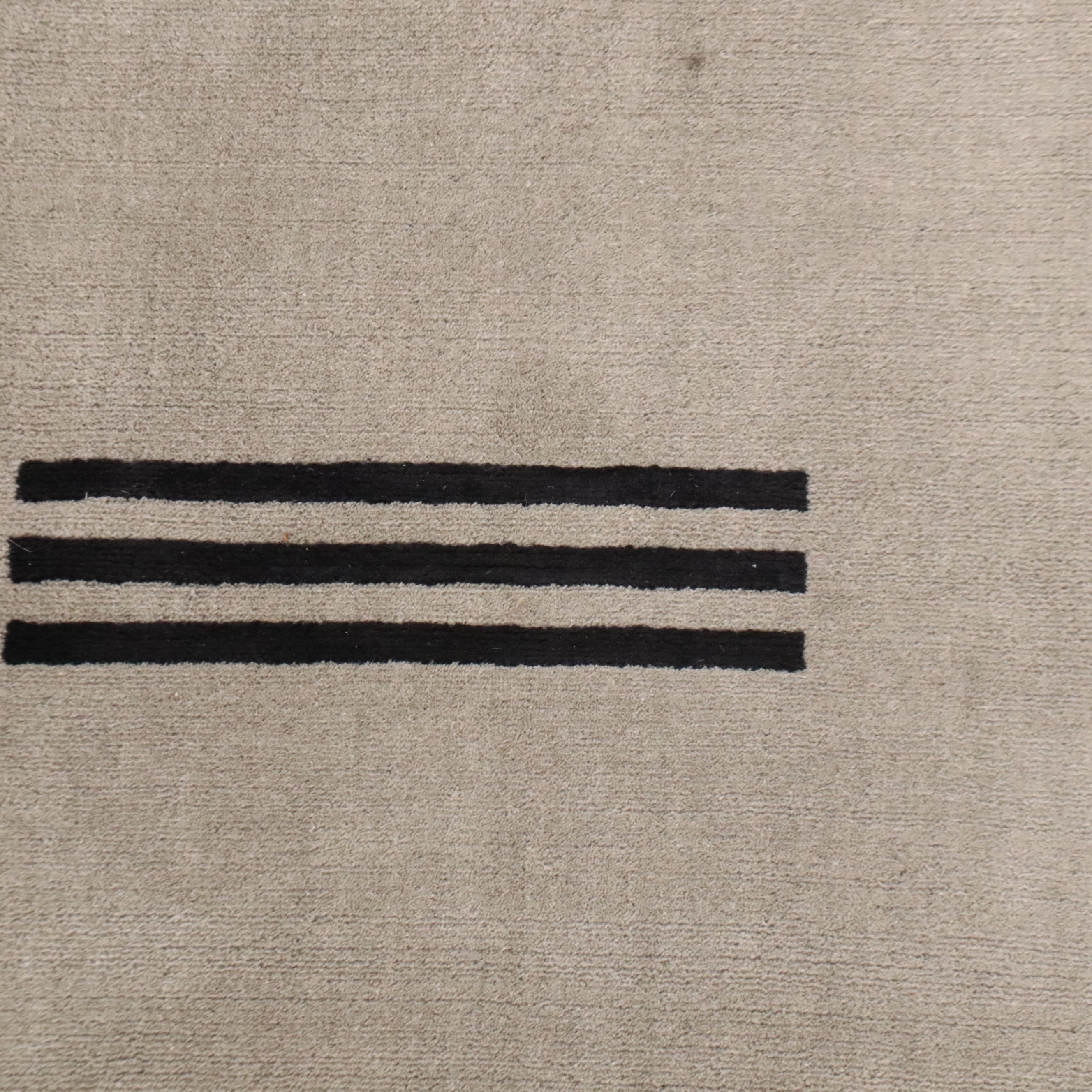 3'2 x 10'6 Hand-Knotted Nepalese Modern Long Rug