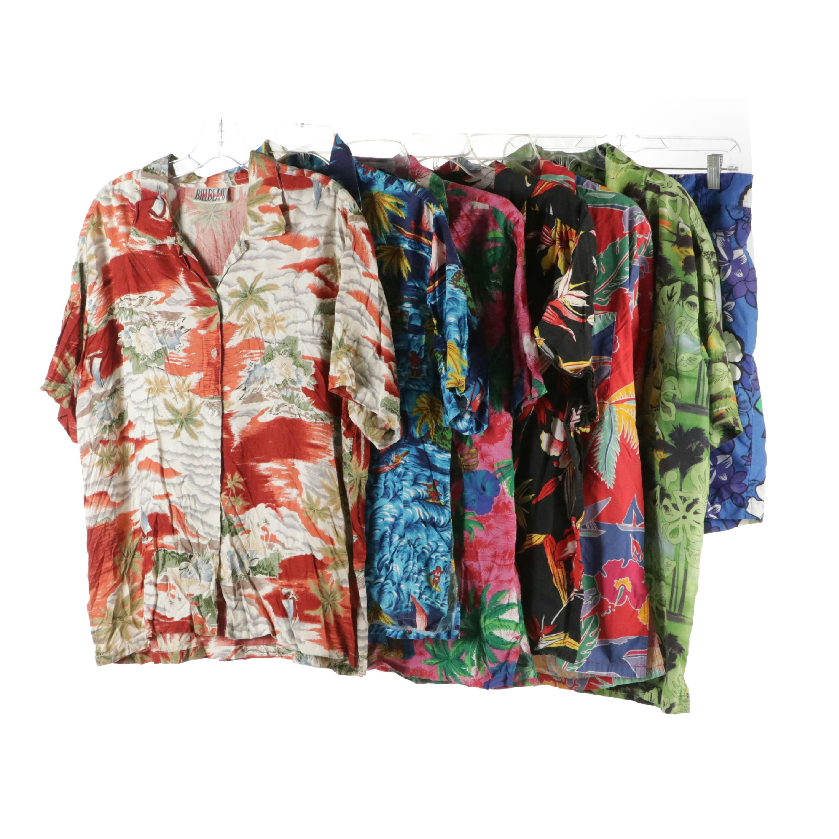 Men's Izod, Bill Blass, Chaps and Other Hawaiian Shirts and Swim Trunks