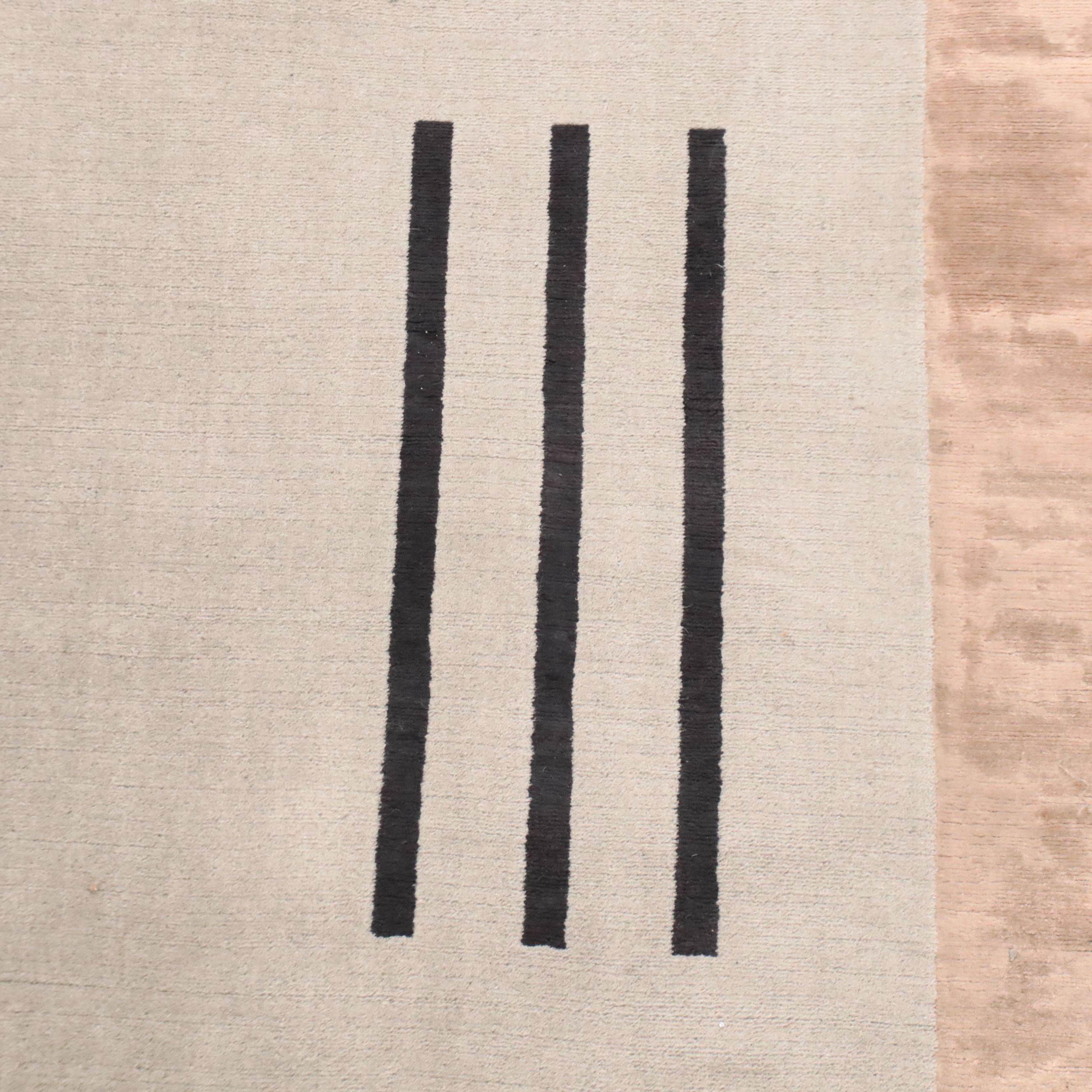 3'2 x 10'6 Hand-Knotted Nepalese Modern Long Rug