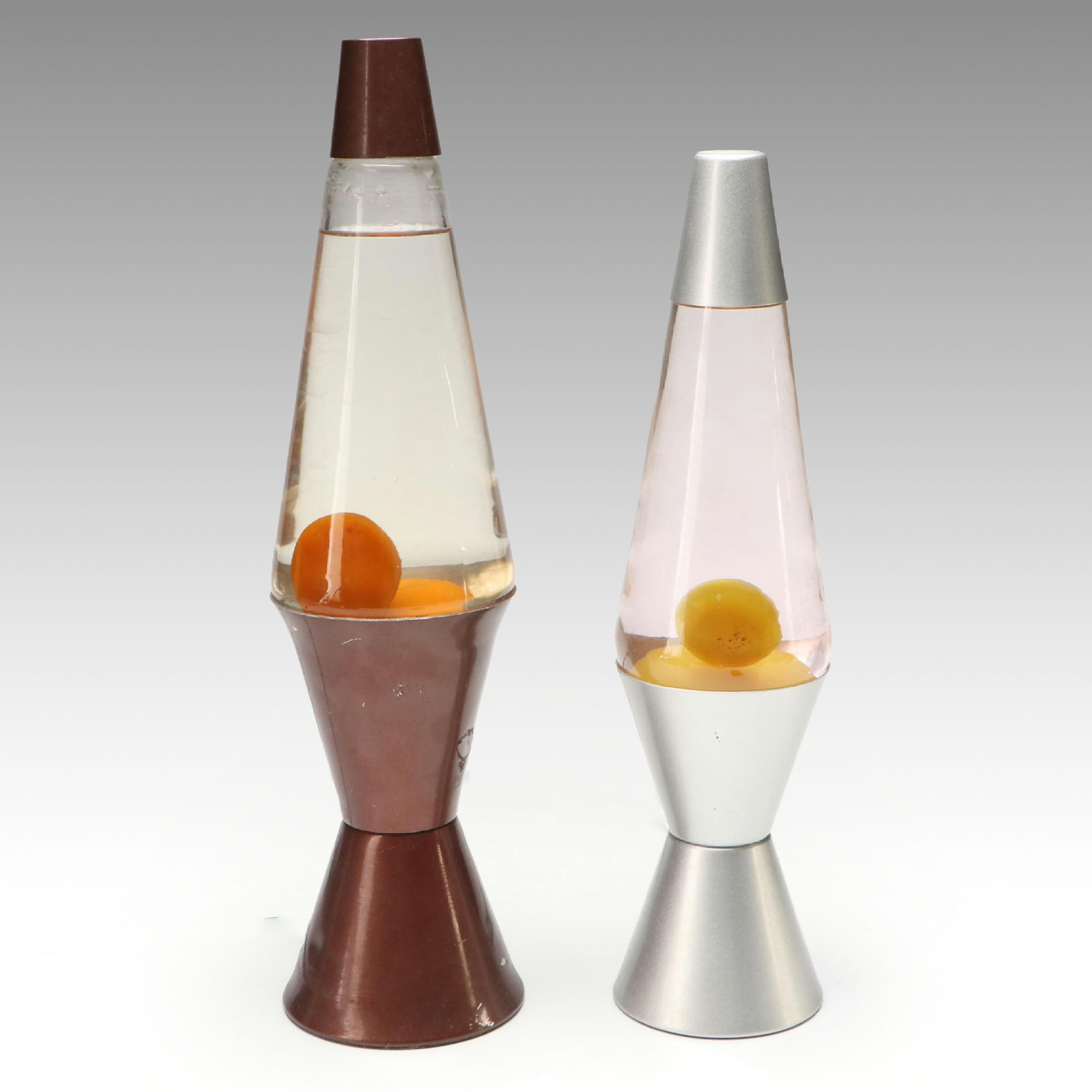 Pair of Retro Style Lava Lamps, Vintage