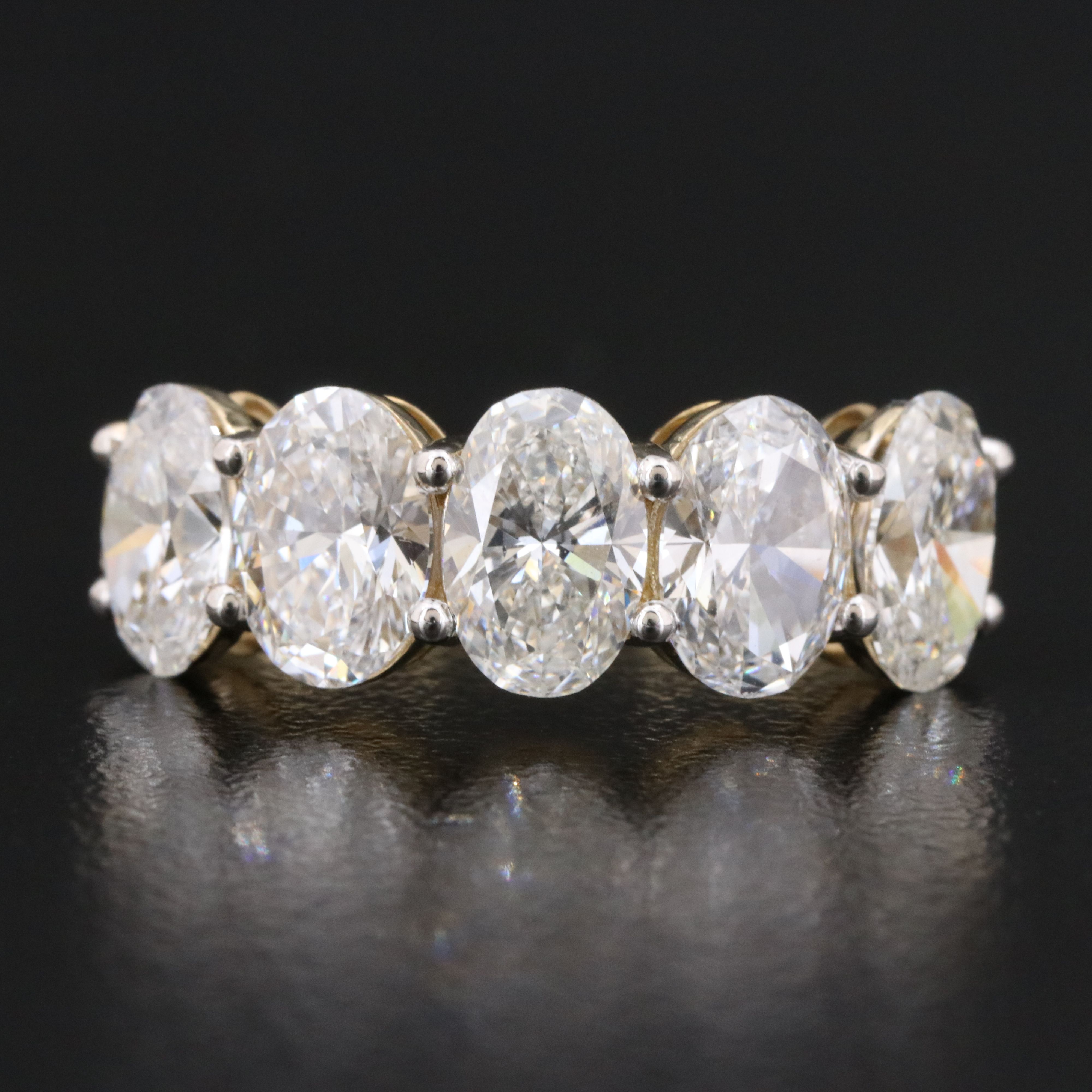 14K 3.80 CTW Lab Grown Diamond Ring