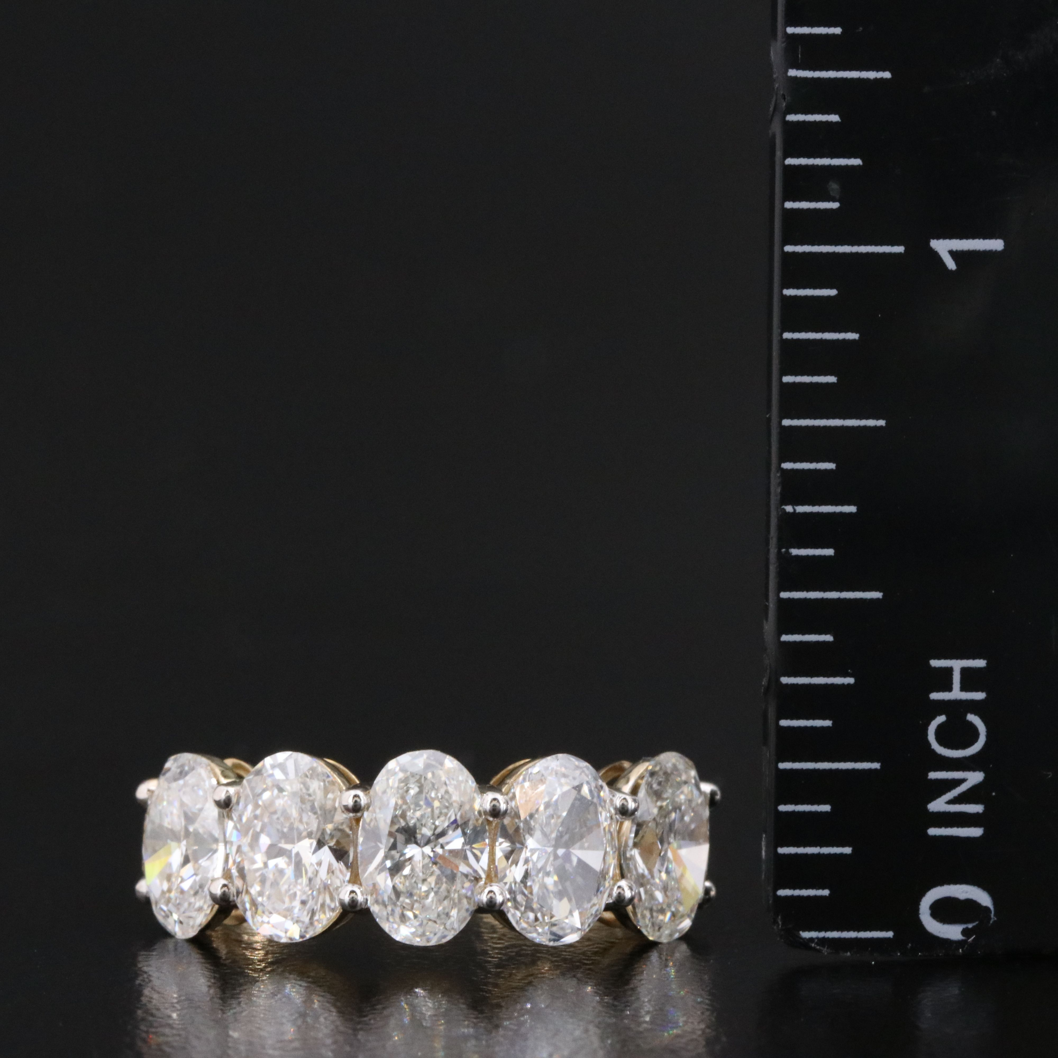 14K 3.80 CTW Lab Grown Diamond Ring