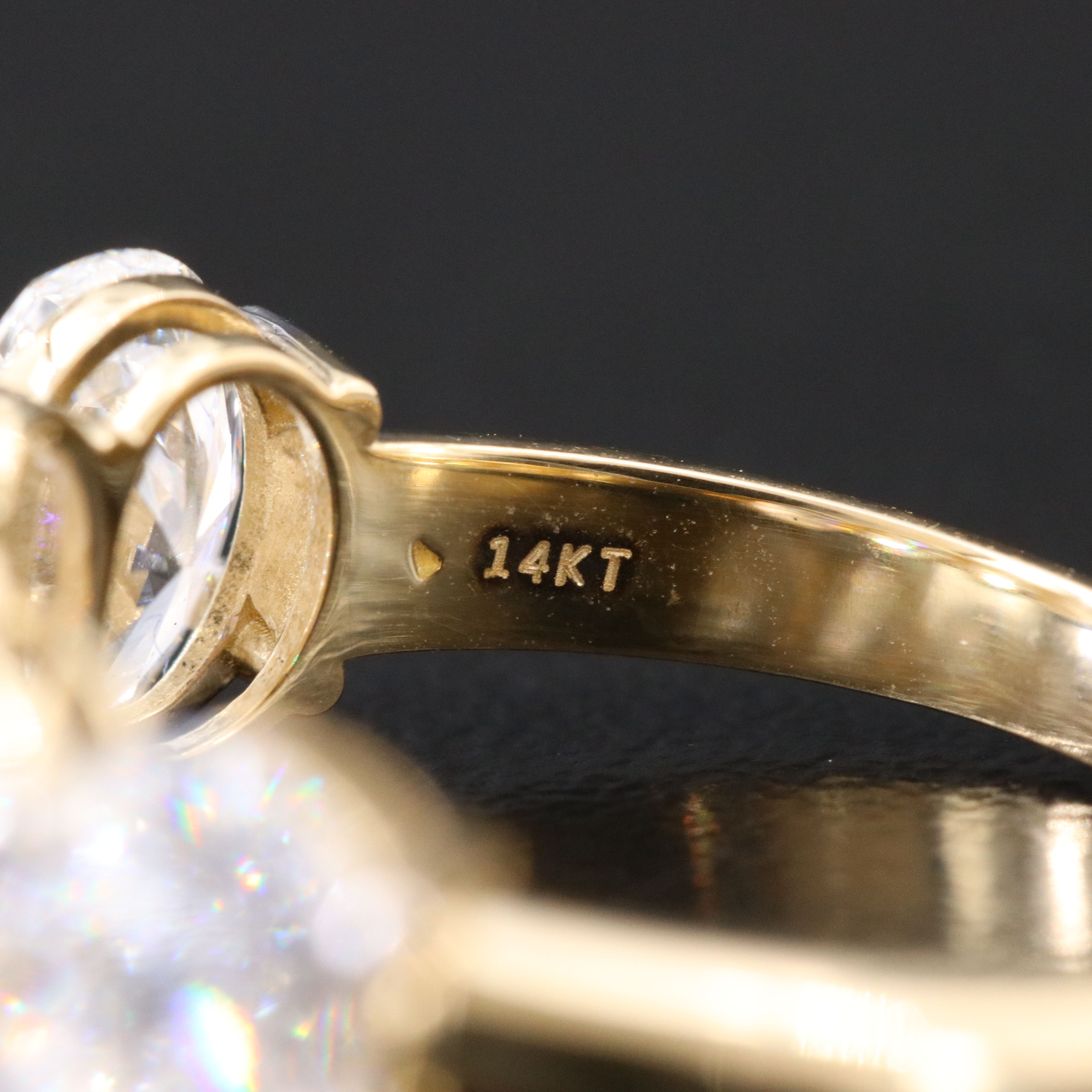 14K 3.80 CTW Lab Grown Diamond Ring