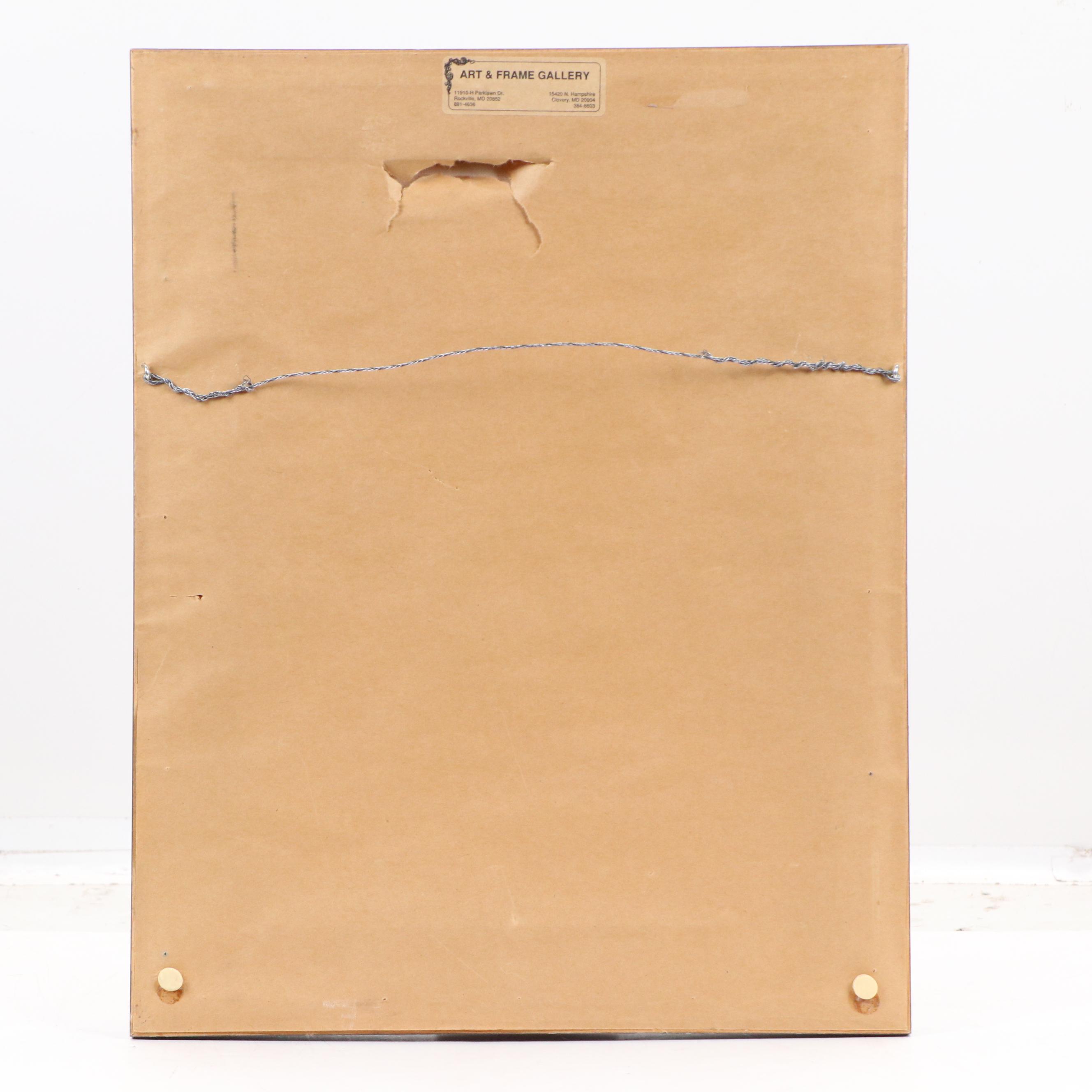 Modern Oil Portrait of Woman in Red Shirt, 1989