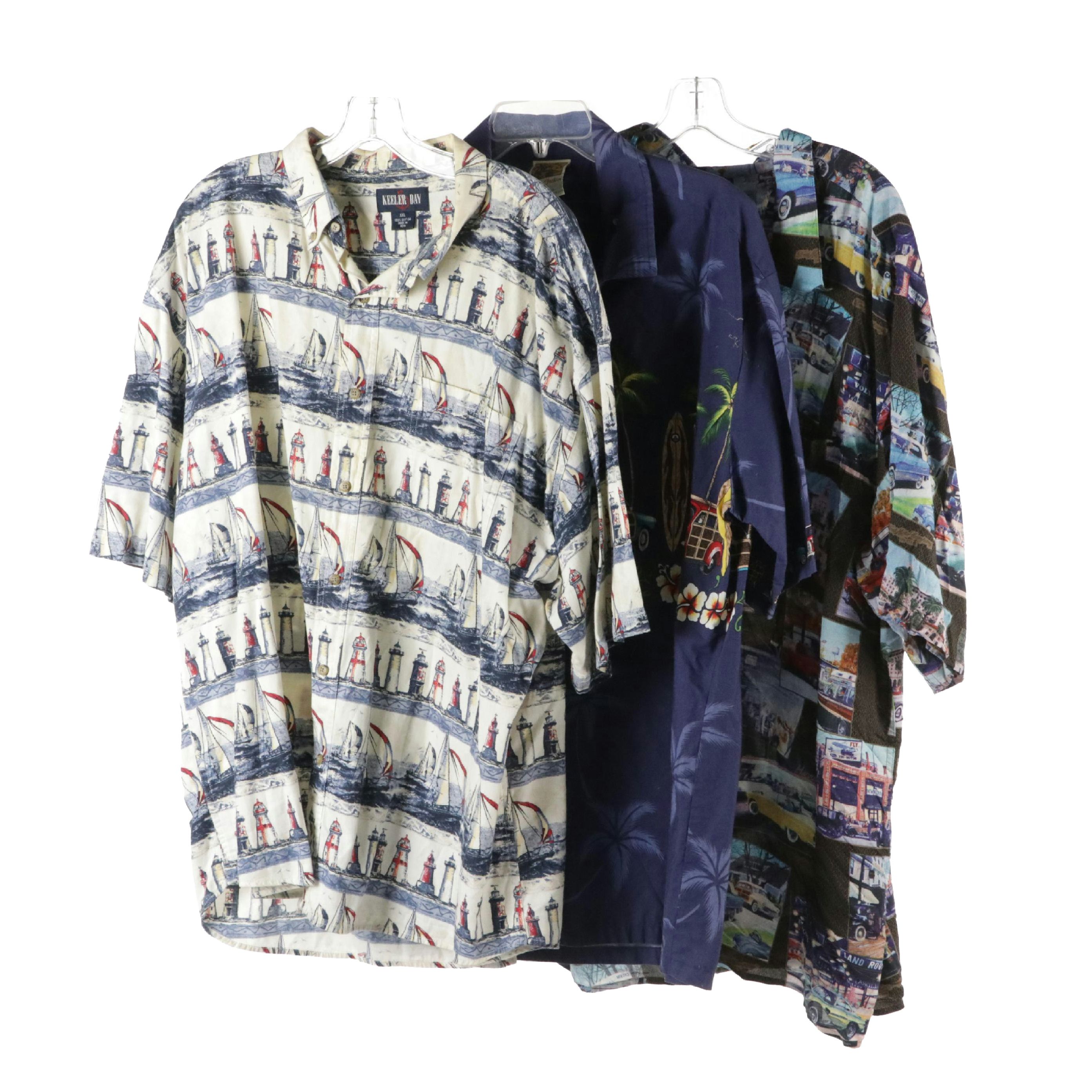 Men's Hawaiian-Made Winnie Fashion and Reyn Spooner Aloha Shirts and Other Shirt